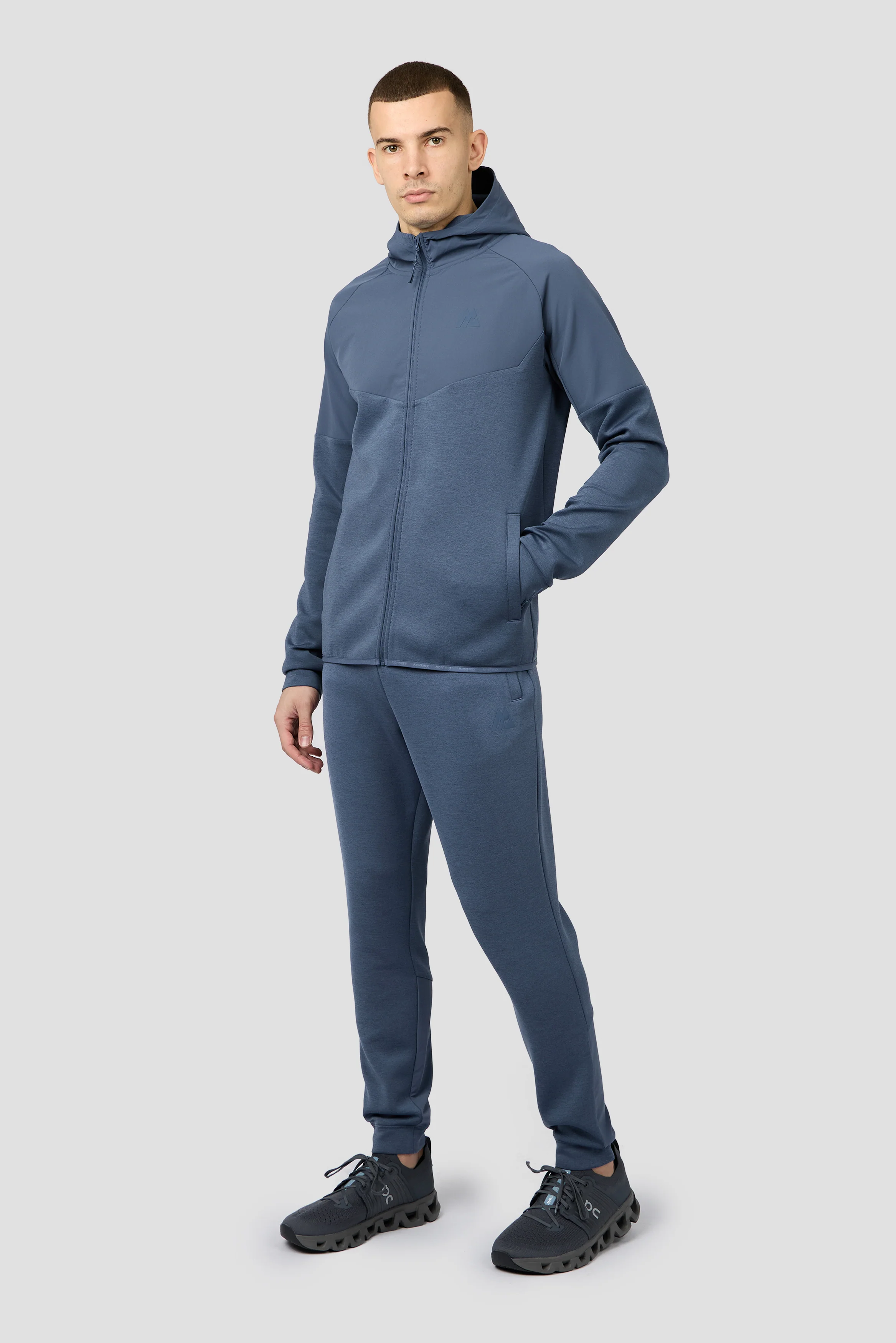 Recover 2.0 Fleece Jogger - Greyed Indigo Marl - Image 3