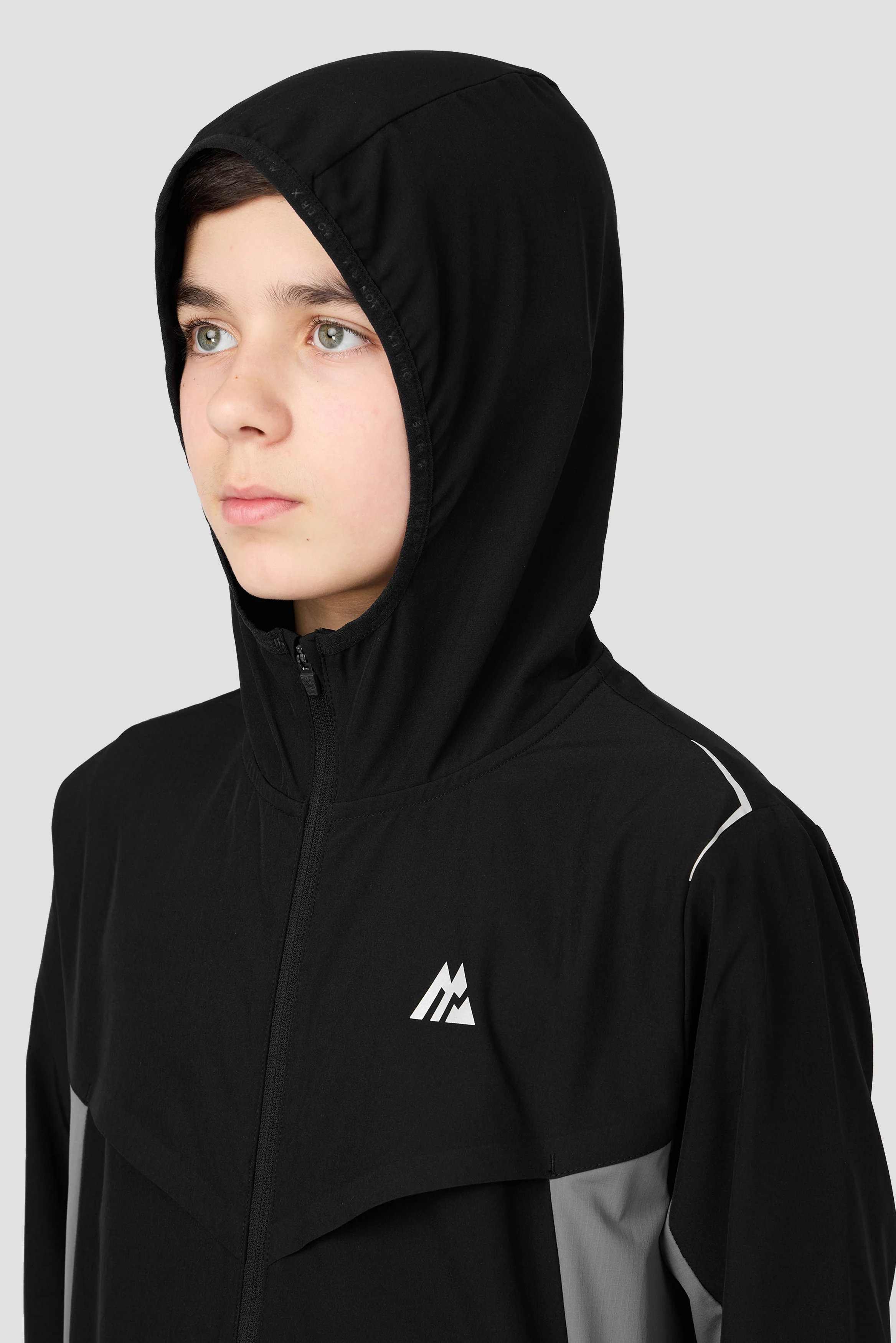 Boys Scope Jacket - Black/Cement Grey - Image 6