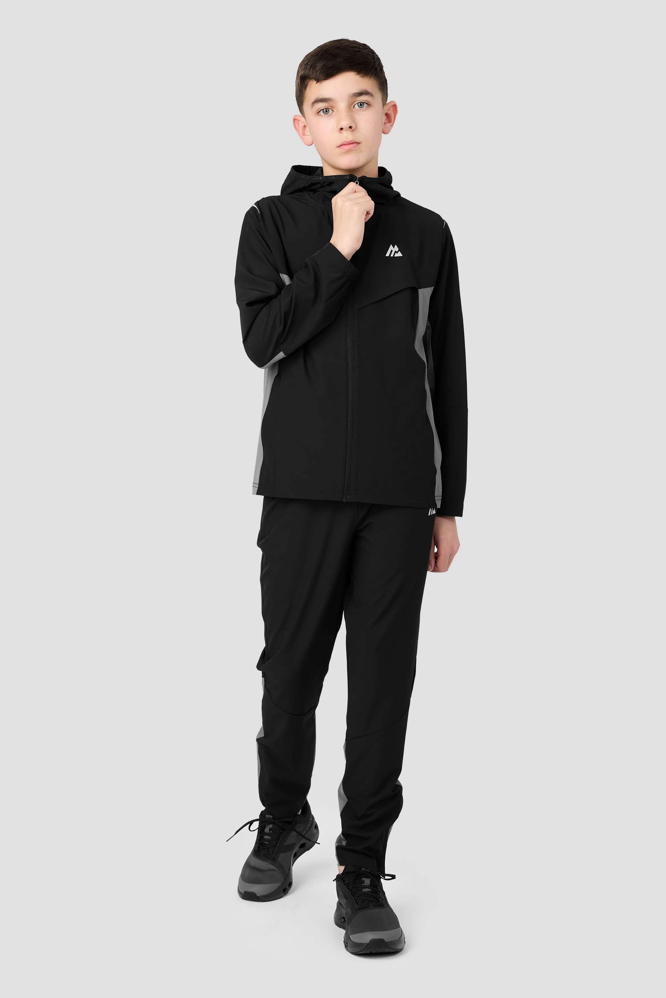 Boys Scope Jacket - Black/Cement Grey - Image 8