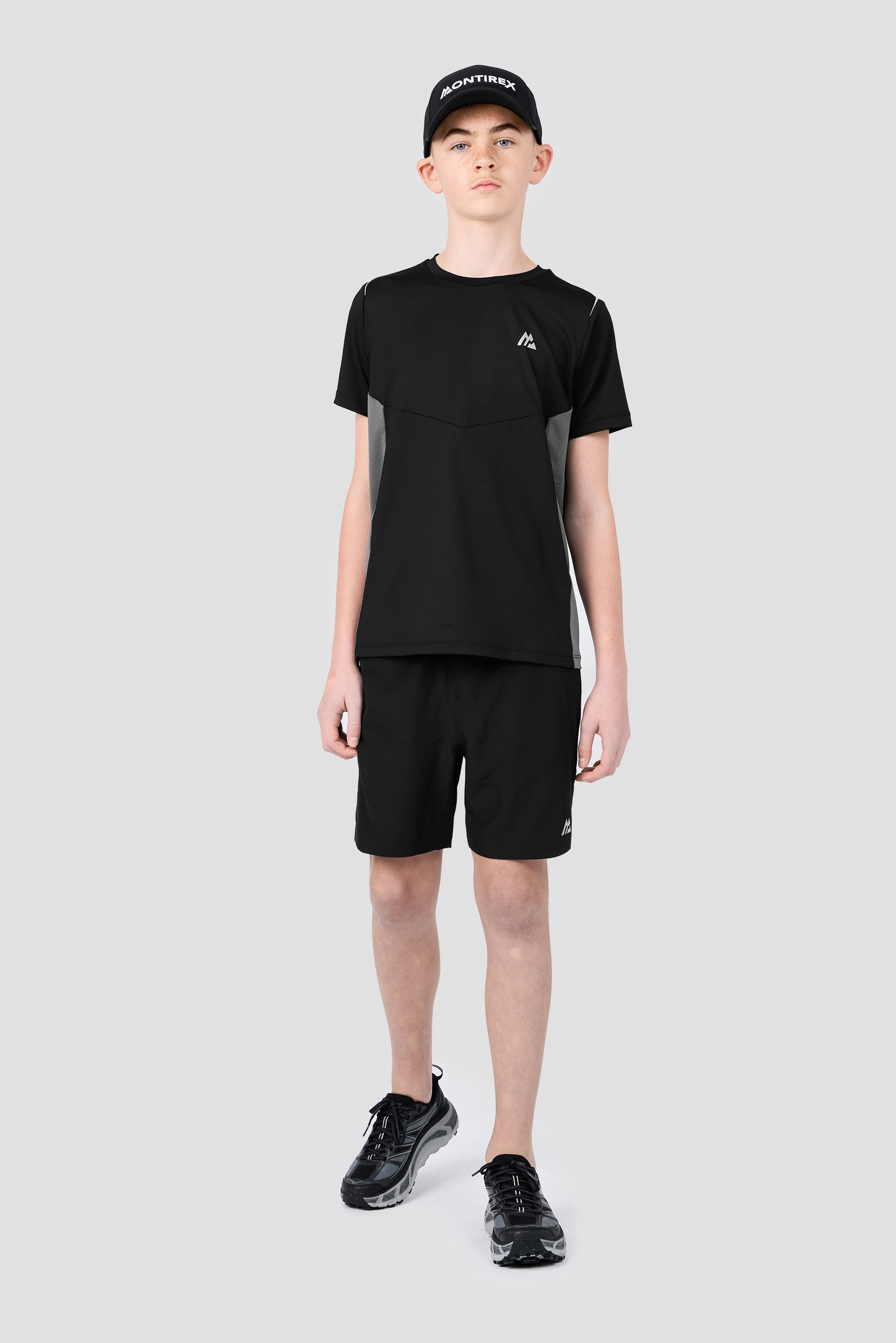 Boys Scope T-Shirt - Black/Cement Grey - Image 4