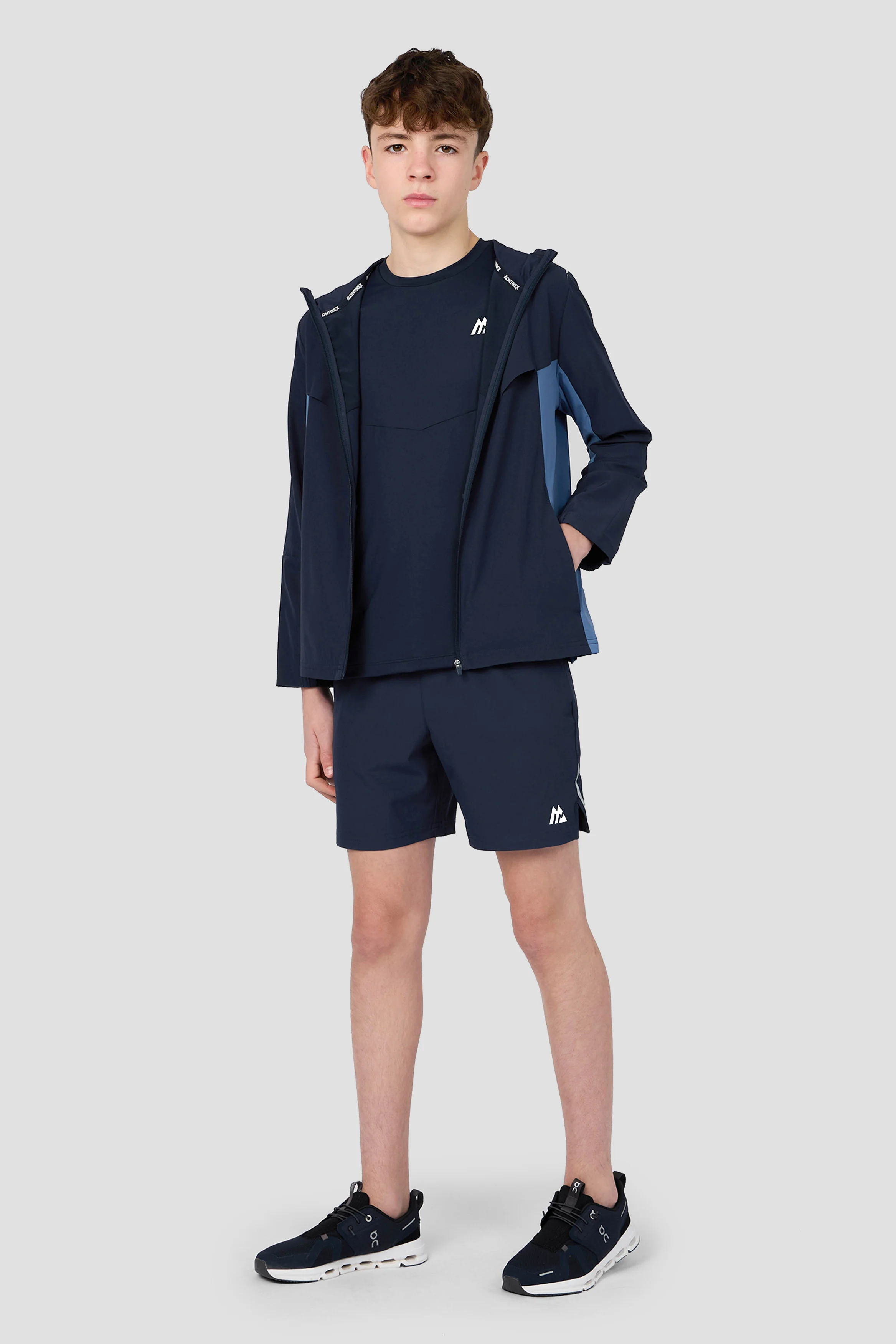 Boys Scope T-Shirt - Midnight Blue/Charcoal Blue - Image 4