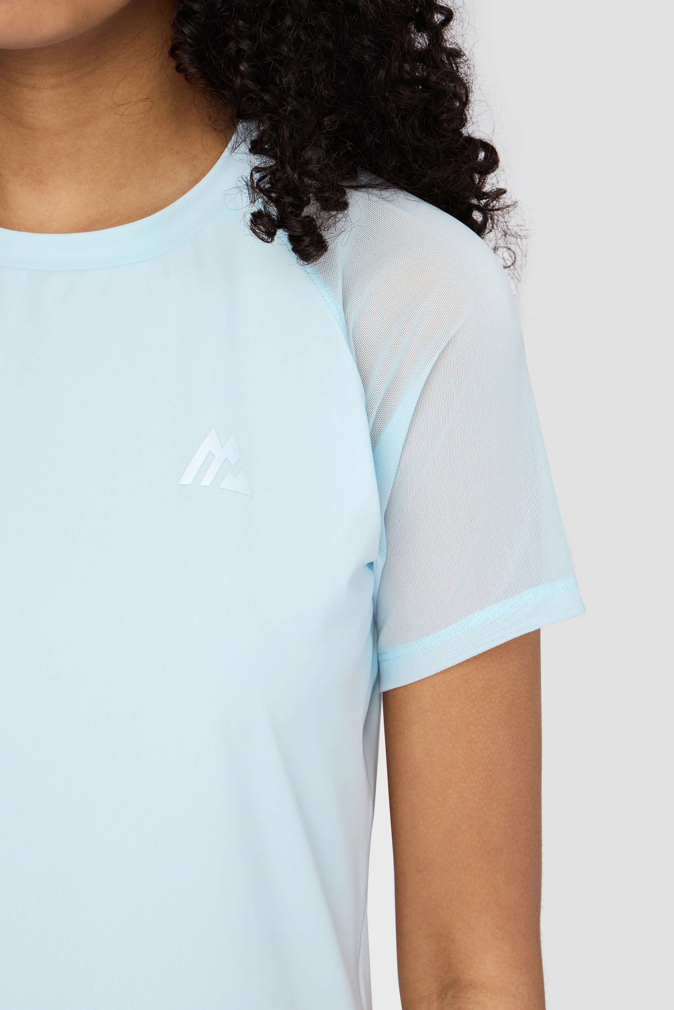 Girls Sky T-Shirt - Misty Blue - Image 3