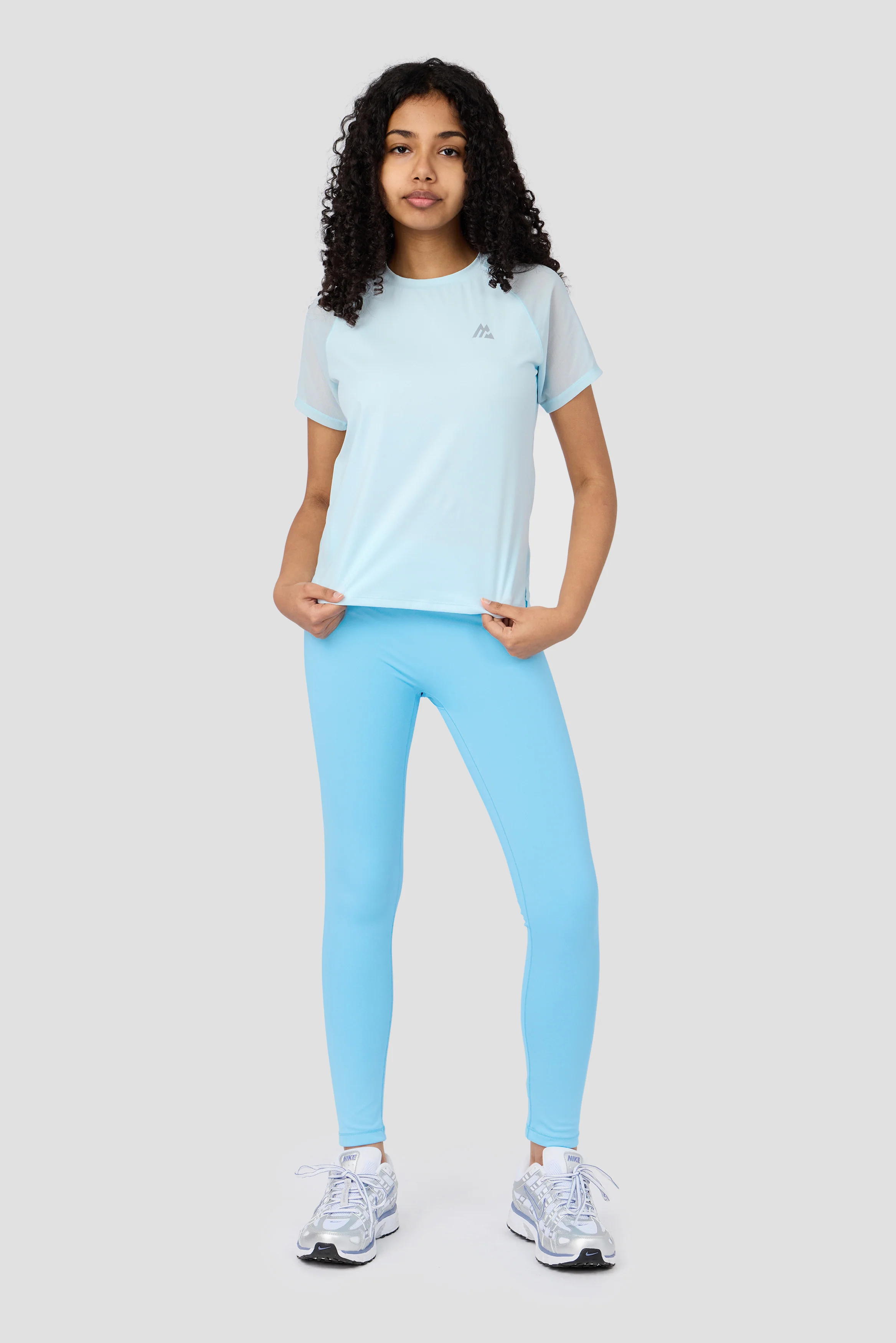 Girls Sky T-Shirt - Misty Blue - Image 5