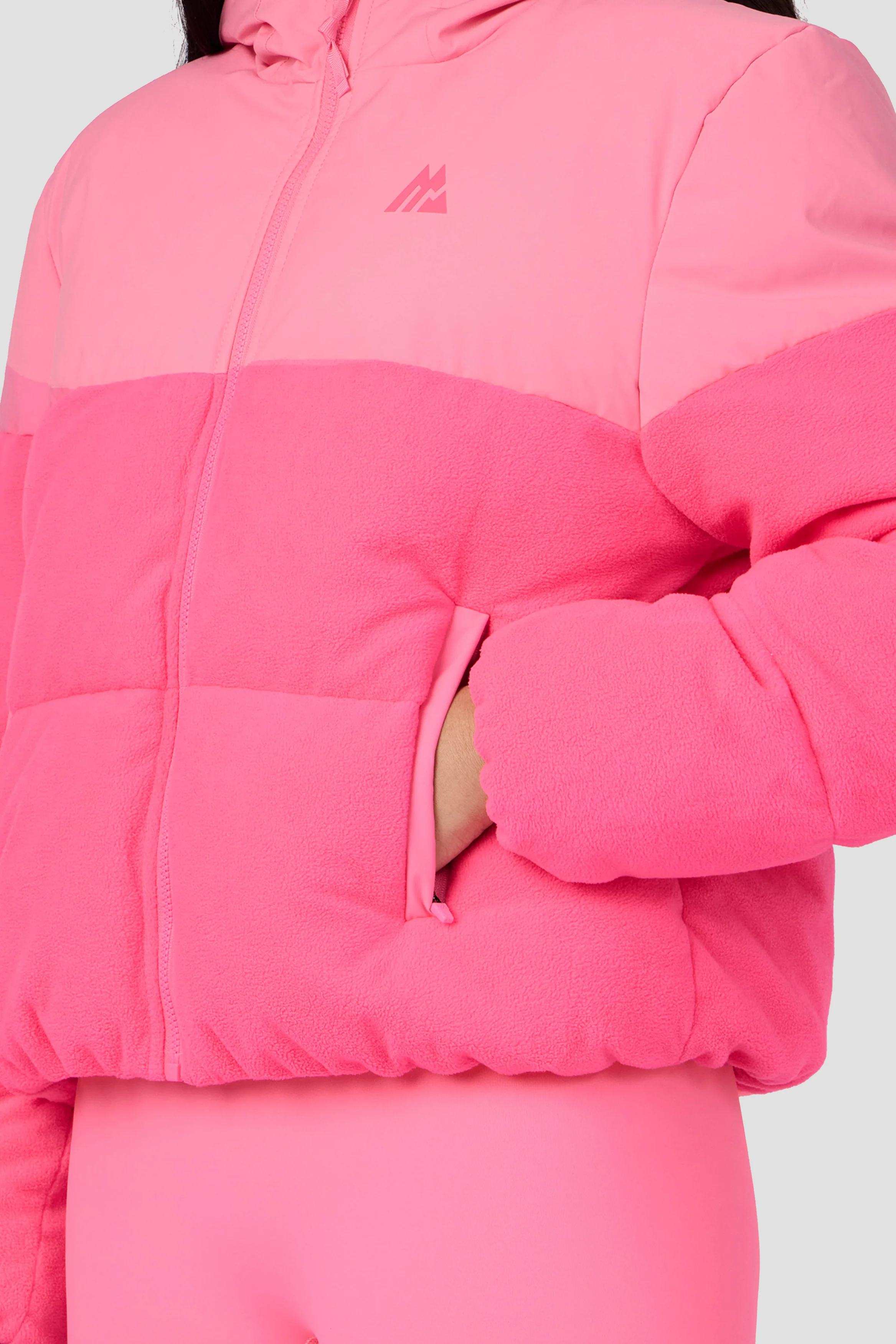 Girls Snowbird Jacket - Framboise/Neon Pink - Image 6