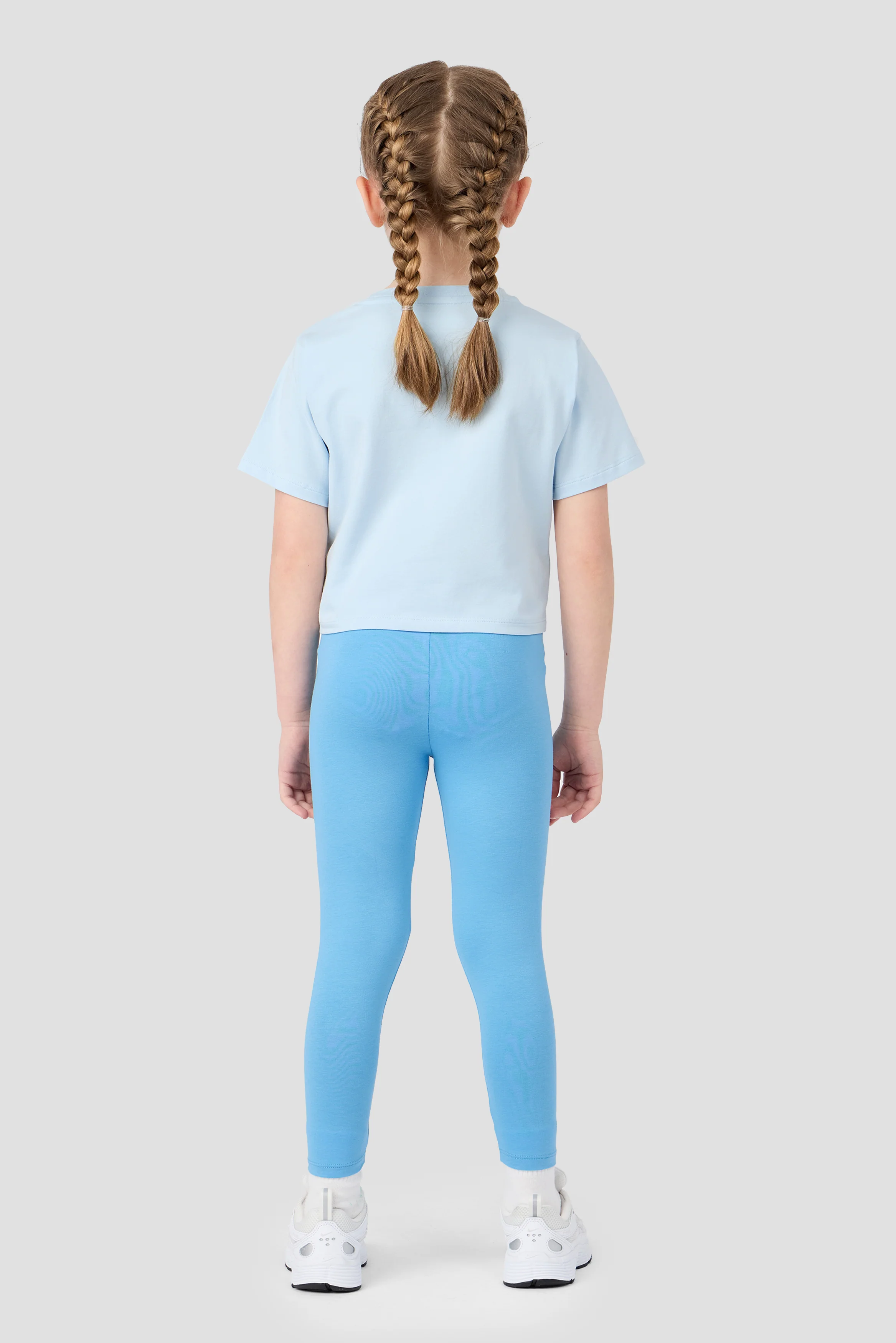 Infant Girls Spark T-Shirt/Legging - Misty Blue/Blue Blossom - Image 2
