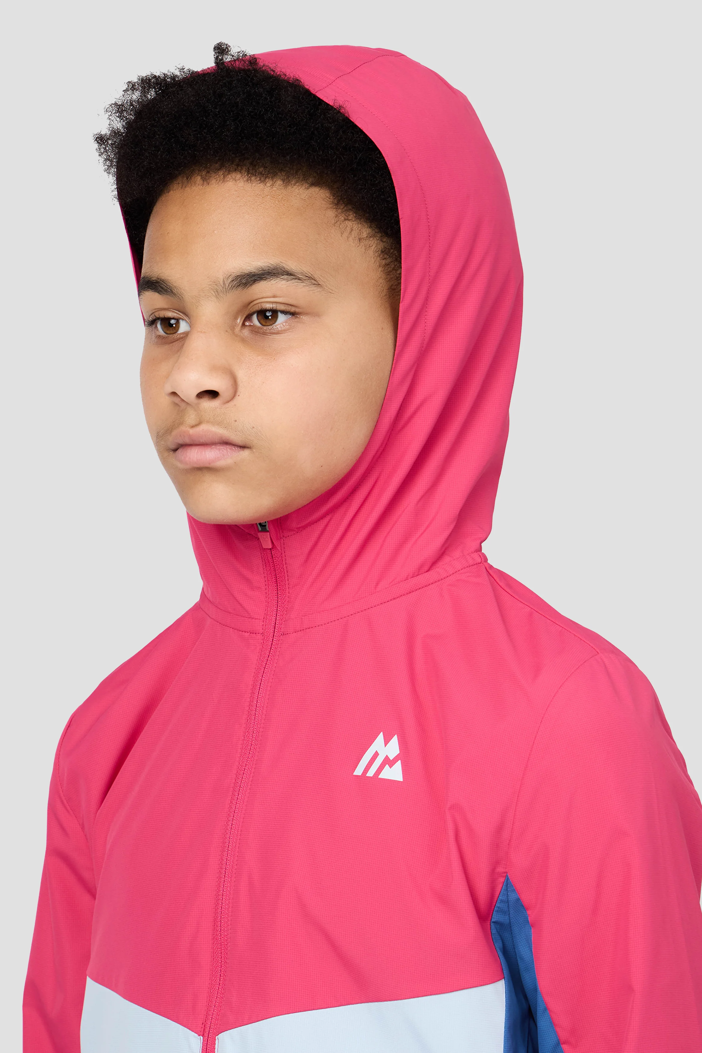 Boys Spectra Windbreaker - Cerise/Summer Mist/Charcoal Blue - Image 5