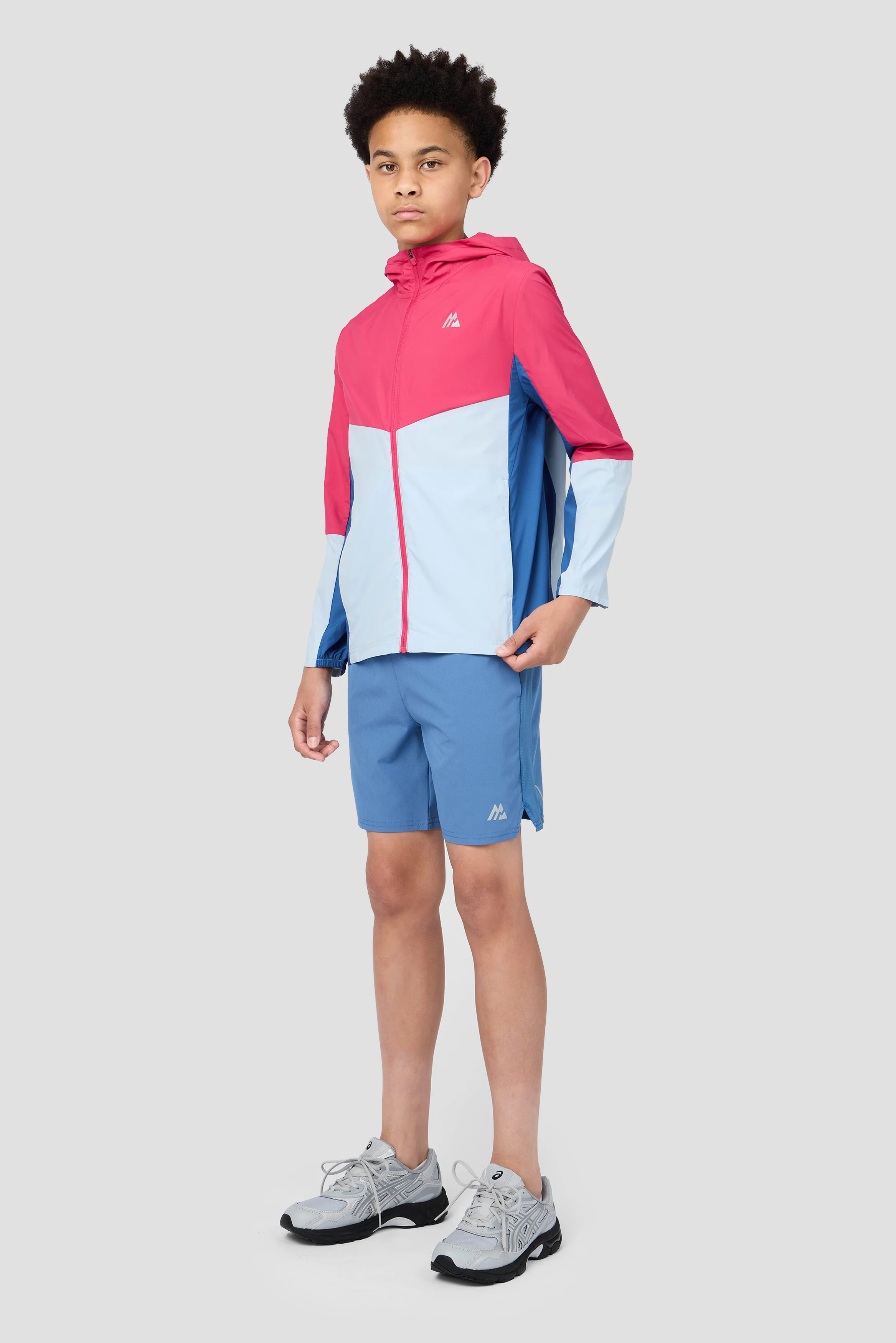Boys Spectra Windbreaker - Cerise/Summer Mist/Charcoal Blue - Image 7
