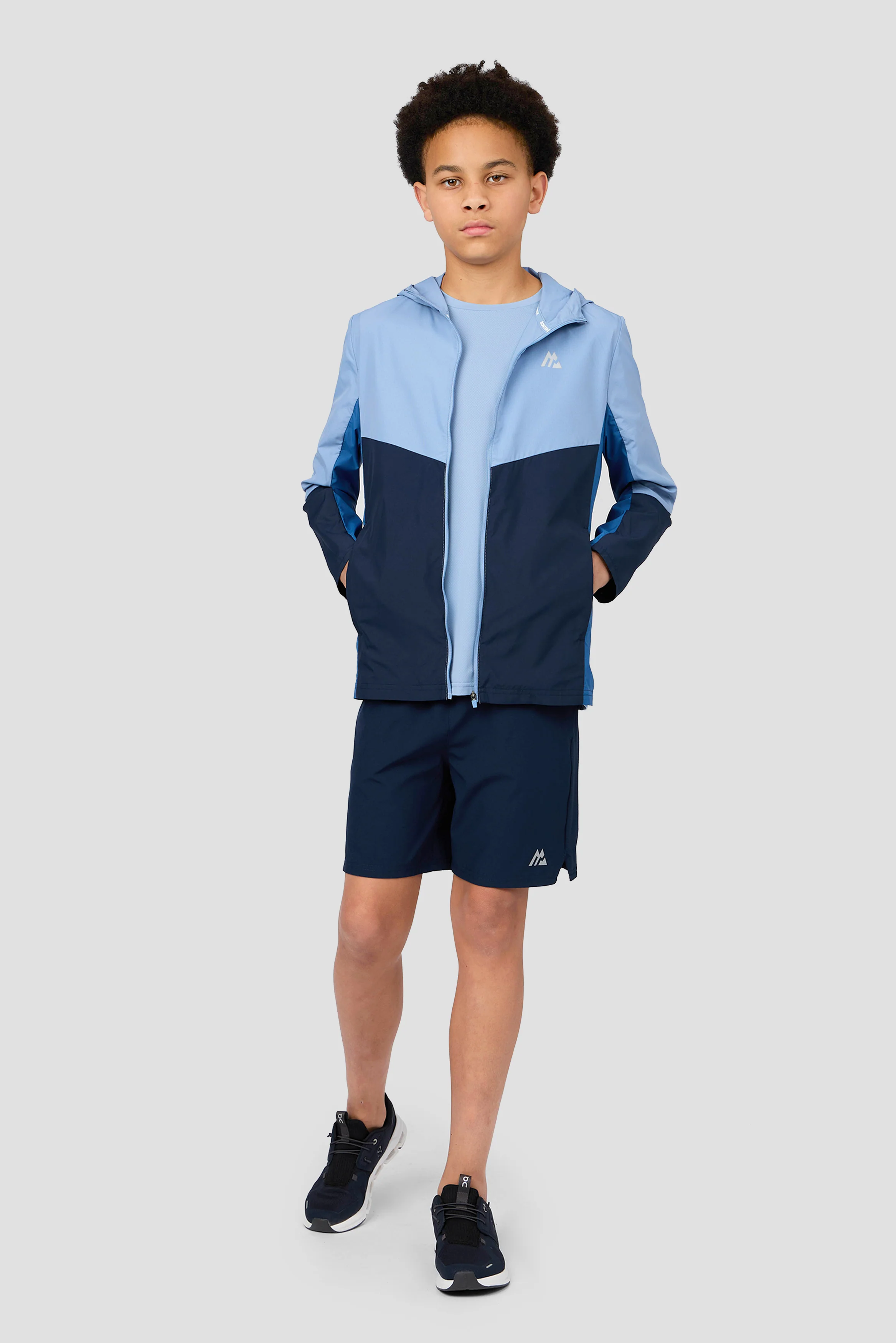 Boys Spectra Windbreaker - Cloudy Blue/Midnight Blue/Charcoal Blue - Image 7