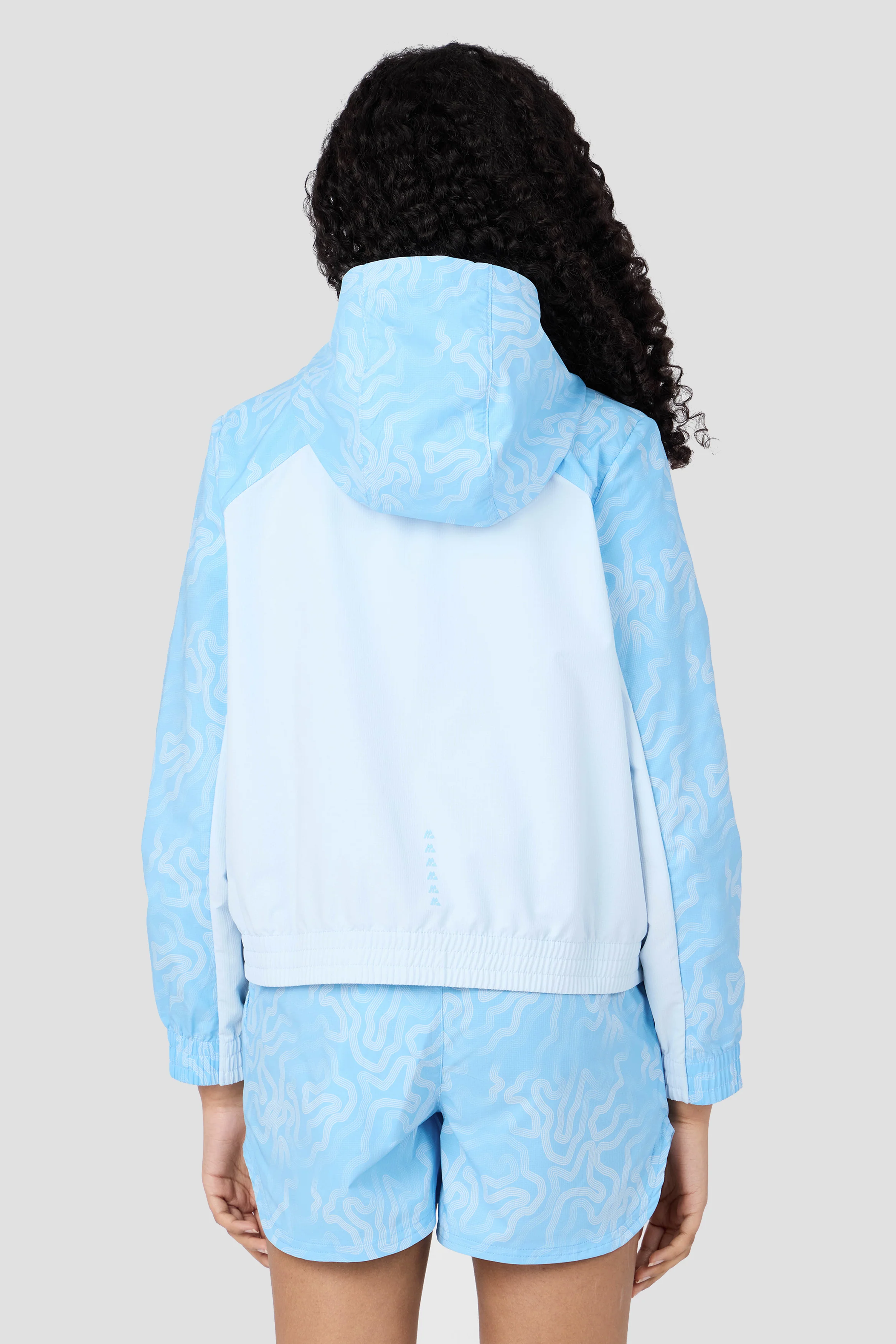 Girls Spin Windbreaker - Misty Blue/Seashell Blue - Image 2