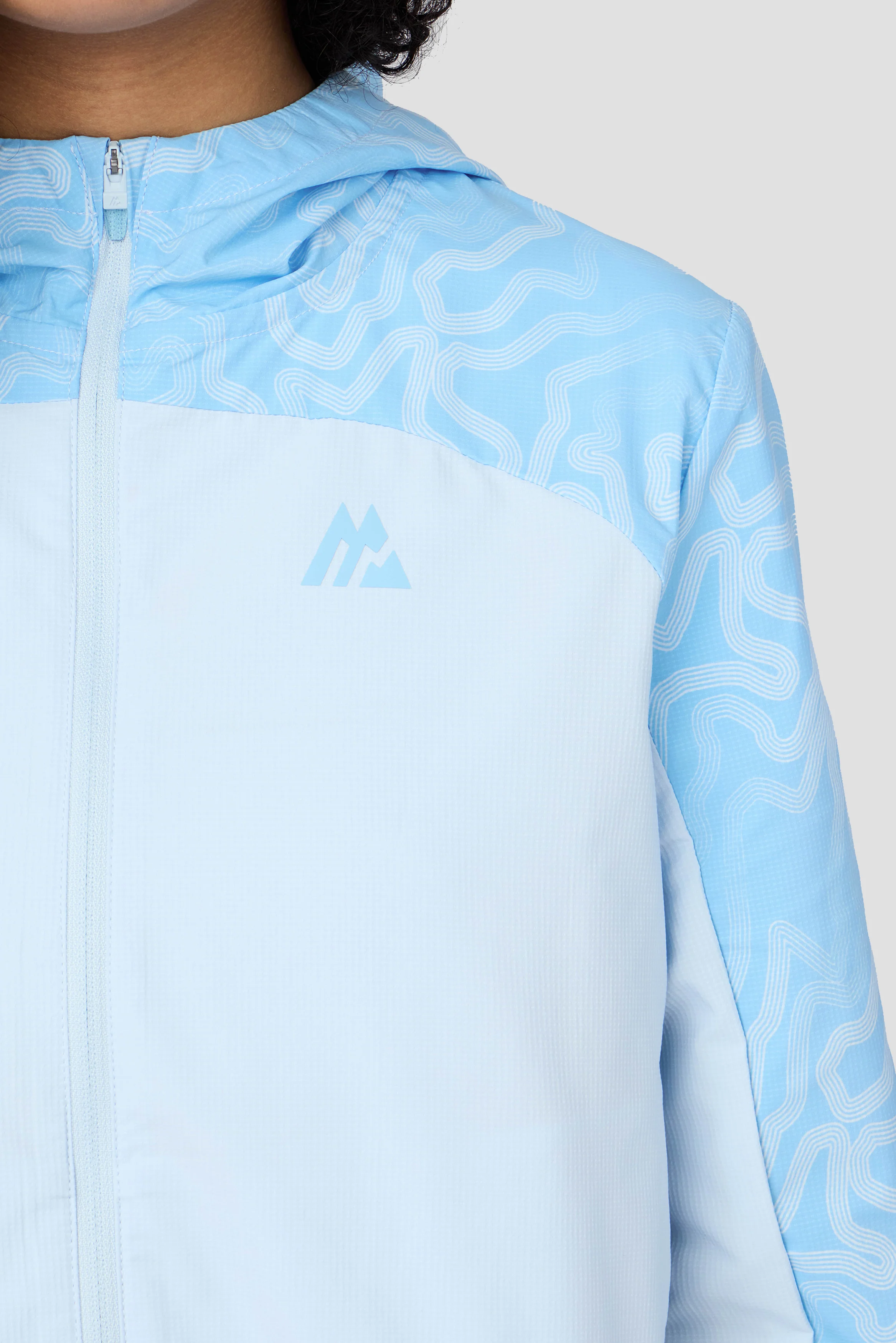 Girls Spin Windbreaker - Misty Blue/Seashell Blue - Image 3