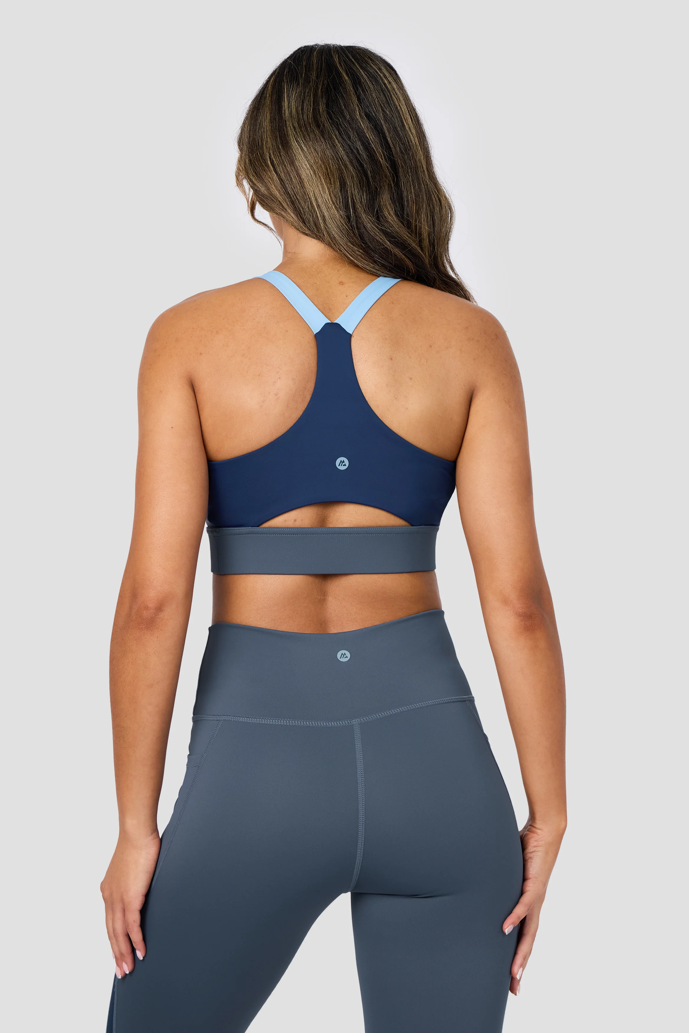 Stride Sports Bra - Greyed Indigo/Fresh Water/Agency - Image 2