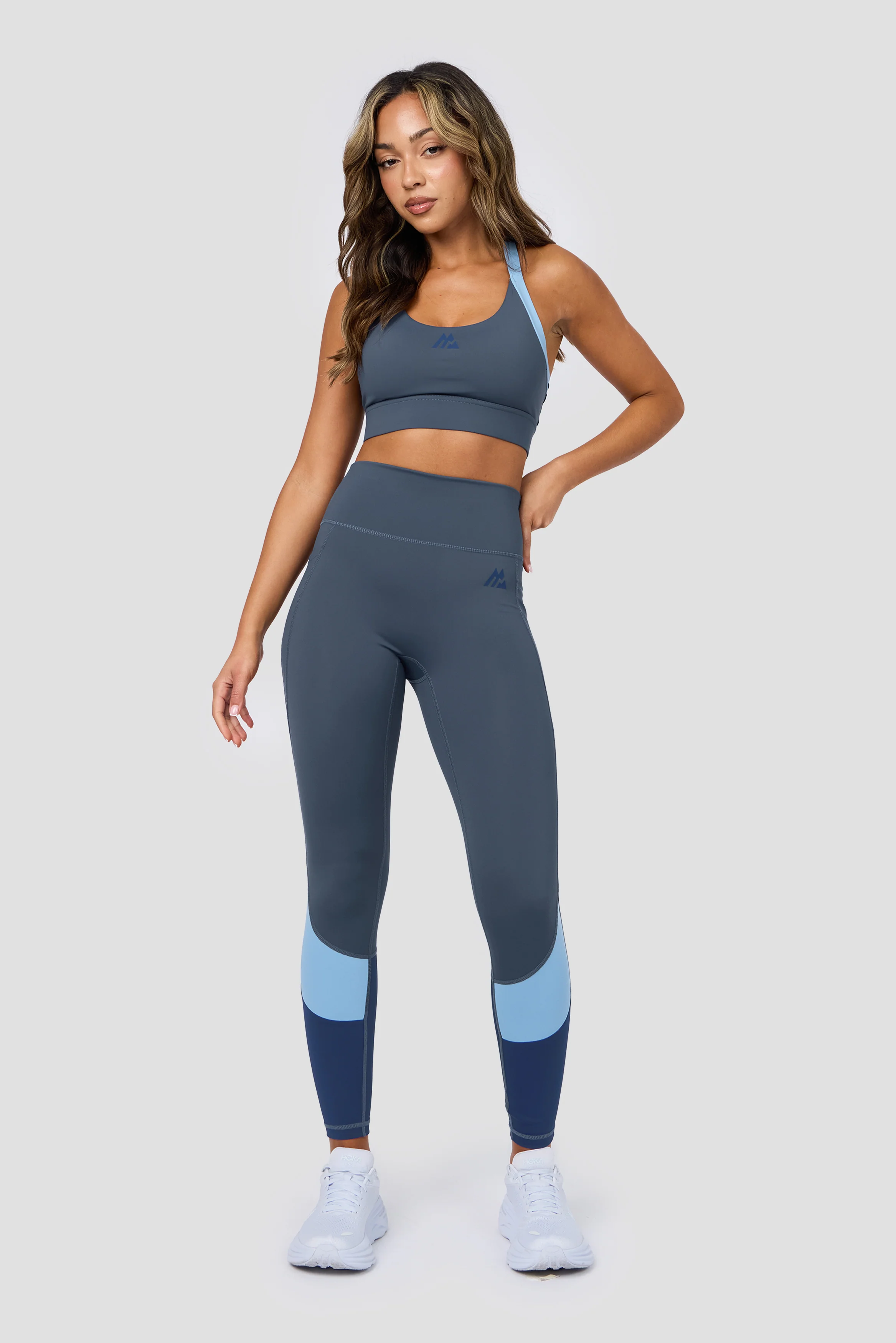 Stride Sports Bra - Greyed Indigo/Fresh Water/Agency - Image 3