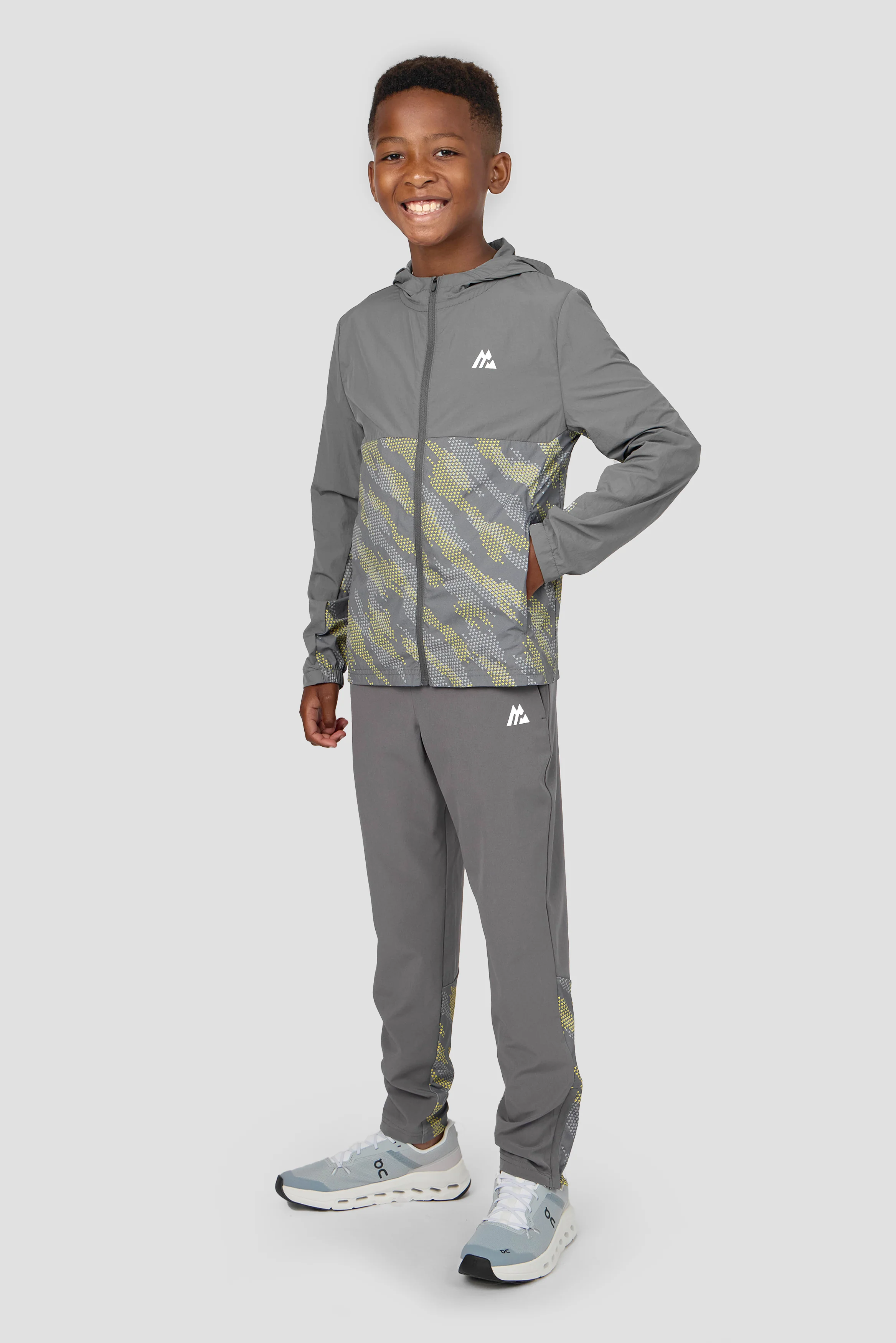 Boys Thera Jacket - Cement Grey/Platinum Grey/OG Neon - Image 3