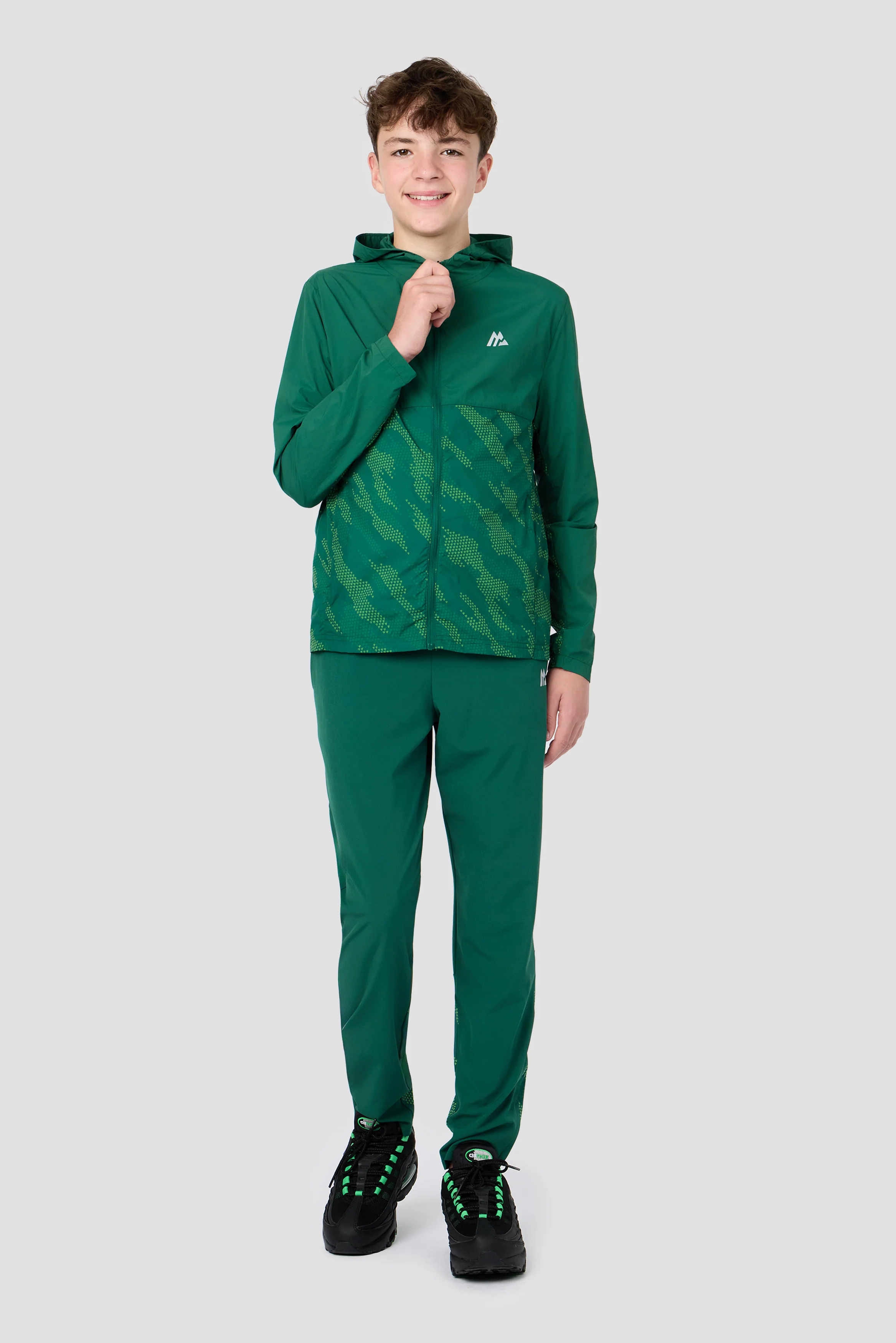 Boys Thera Jacket - Evergreen/Sherwood/Neon Green - Image 3