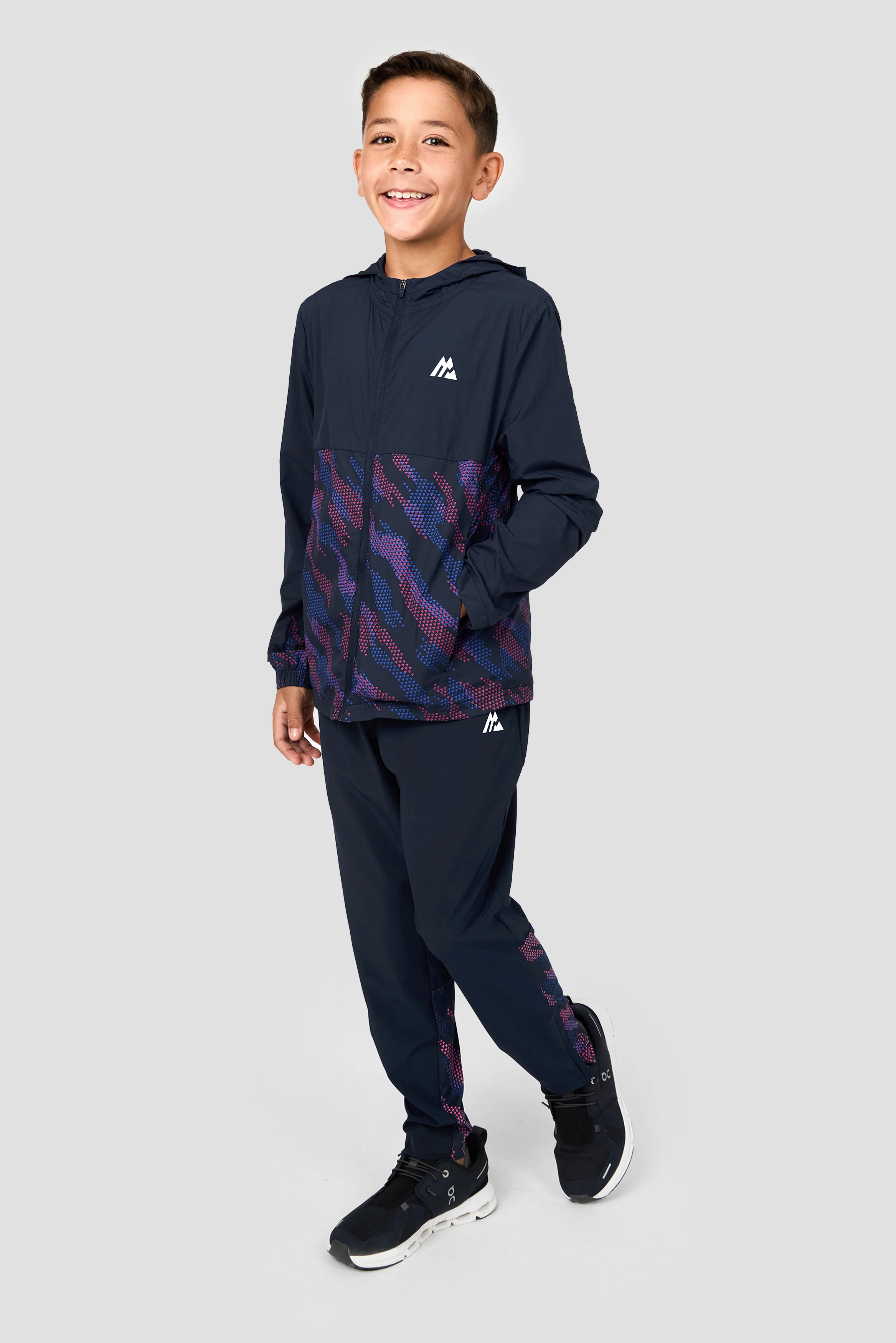 Boys Thera Jacket - Midnight Blue/Cobalt/Shocking Pink - Image 3