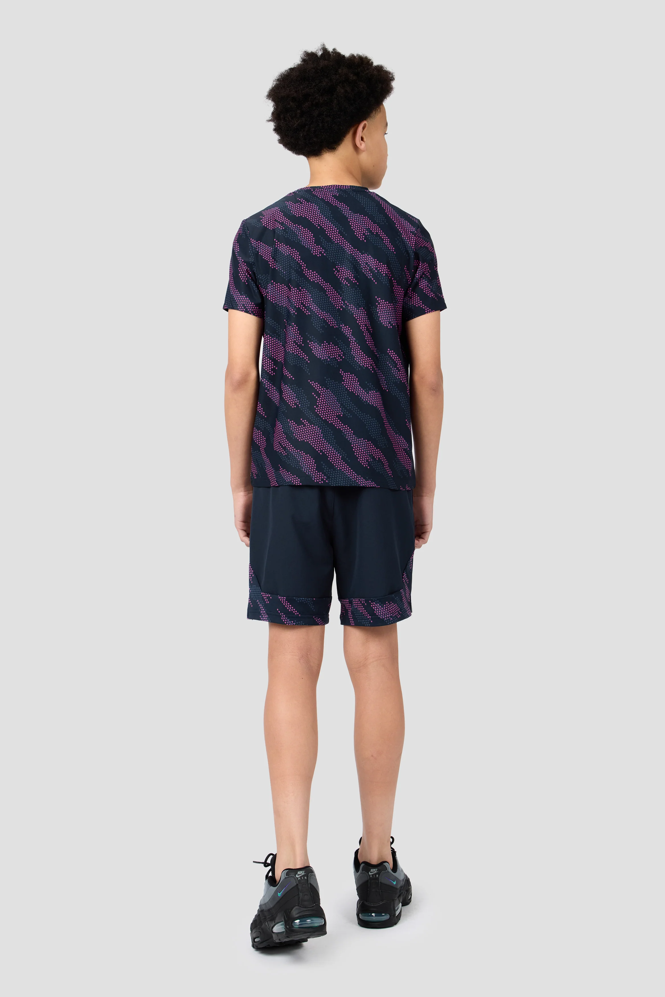 Boys Thera Short - Navy Void/Greyed Indigo/Knockout Pink - Image 4