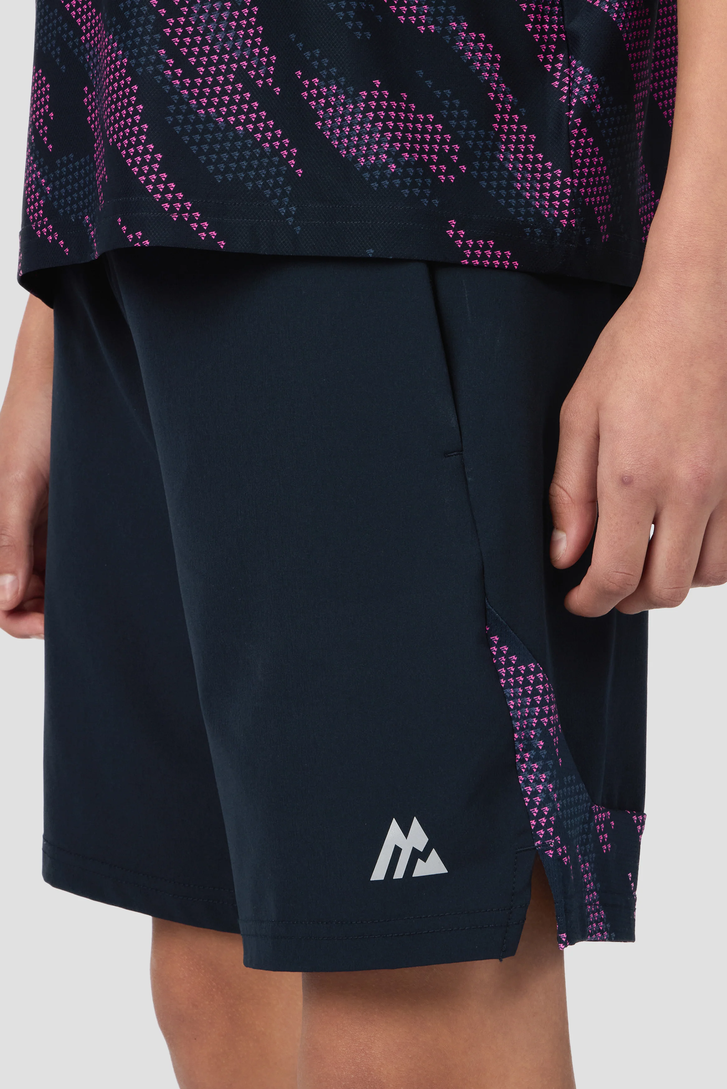 Boys Thera Short - Navy Void/Greyed Indigo/Knockout Pink - Image 5