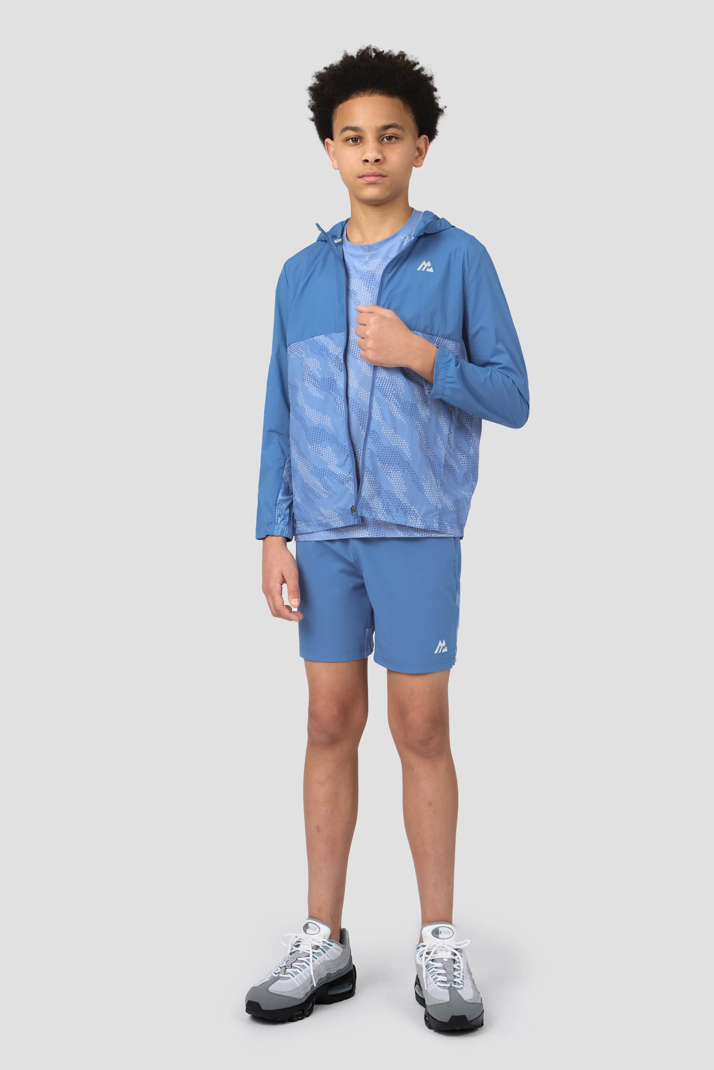 Boys Thera T-Shirt - Charcoal Blue/Cloudy Blue/Summer Mist - Image 4