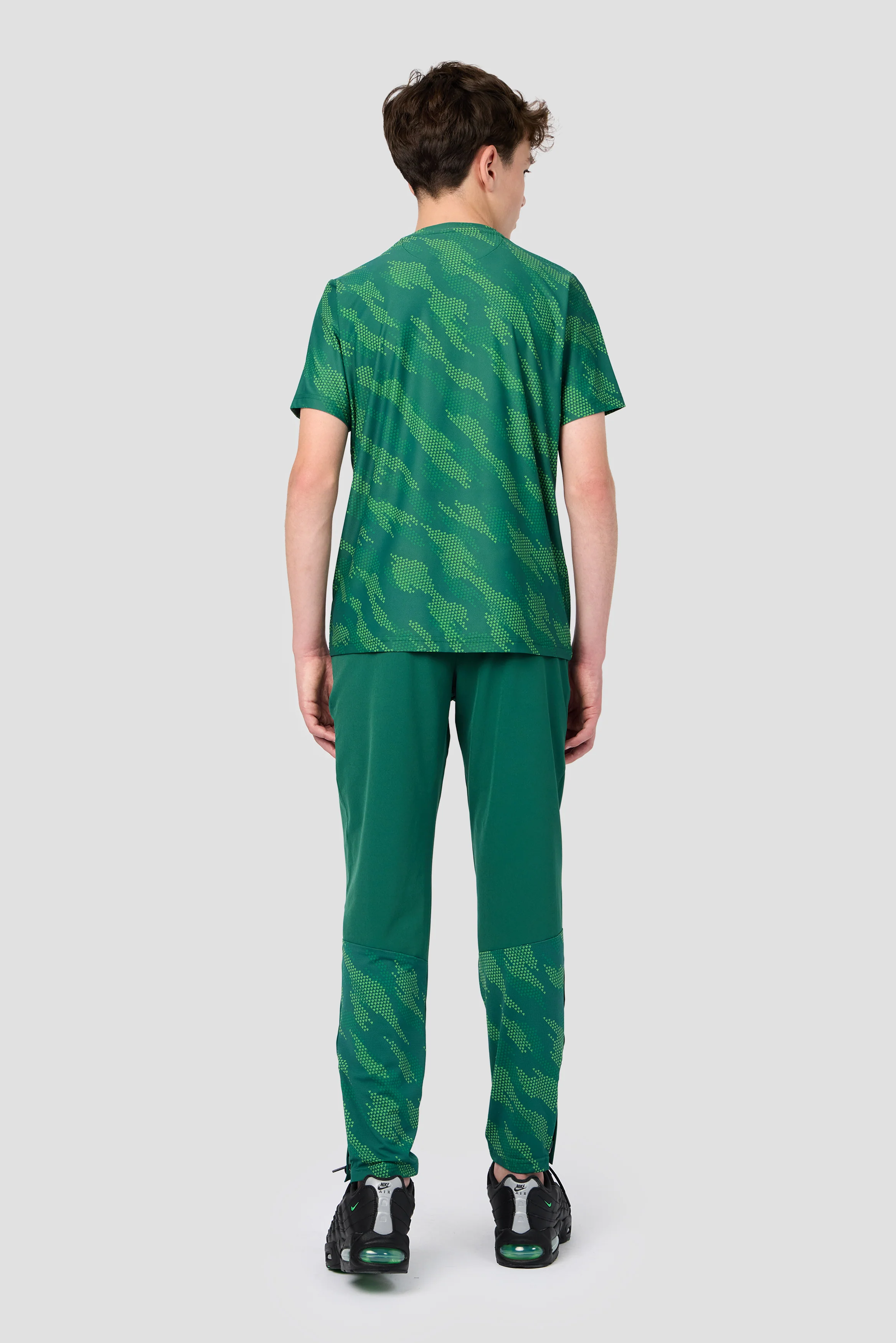 Boys Thera T-Shirt - Evergreen/Sherwood/Neon Green - Image 4