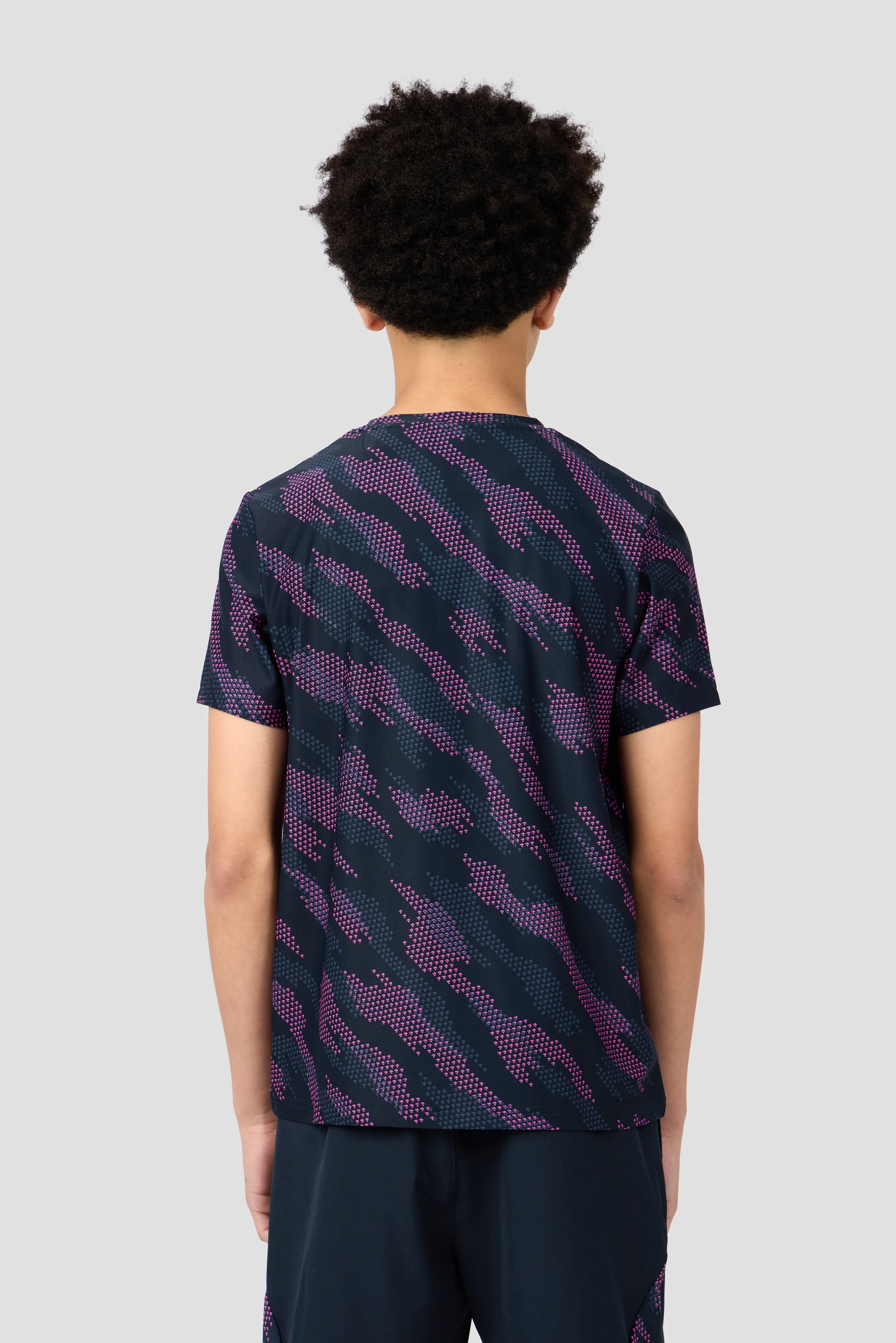 Boys Thera T-Shirt - Navy Void/Greyed Indigo/Knockout Pink - Image 2