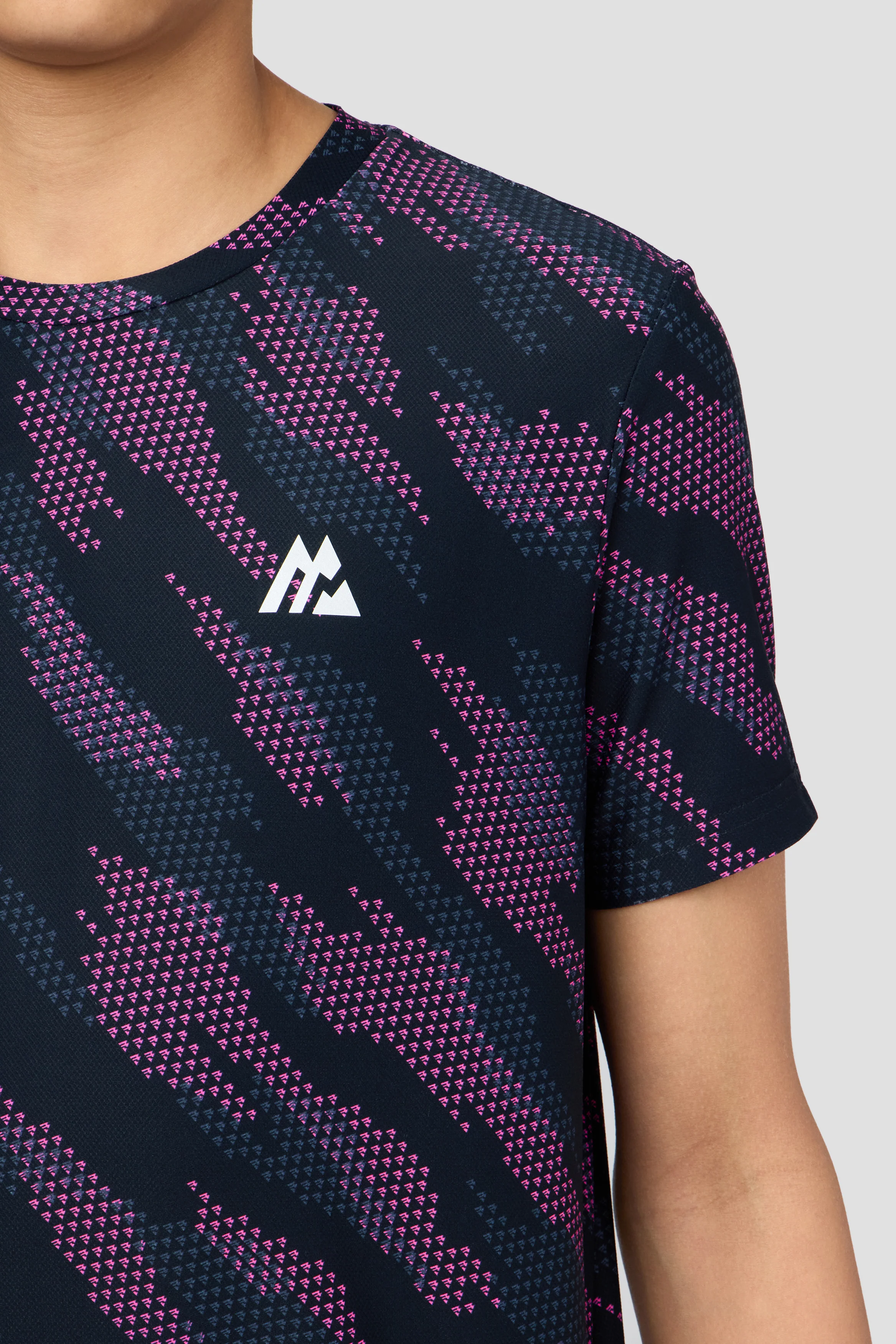 Boys Thera T-Shirt - Navy Void/Greyed Indigo/Knockout Pink - Image 3