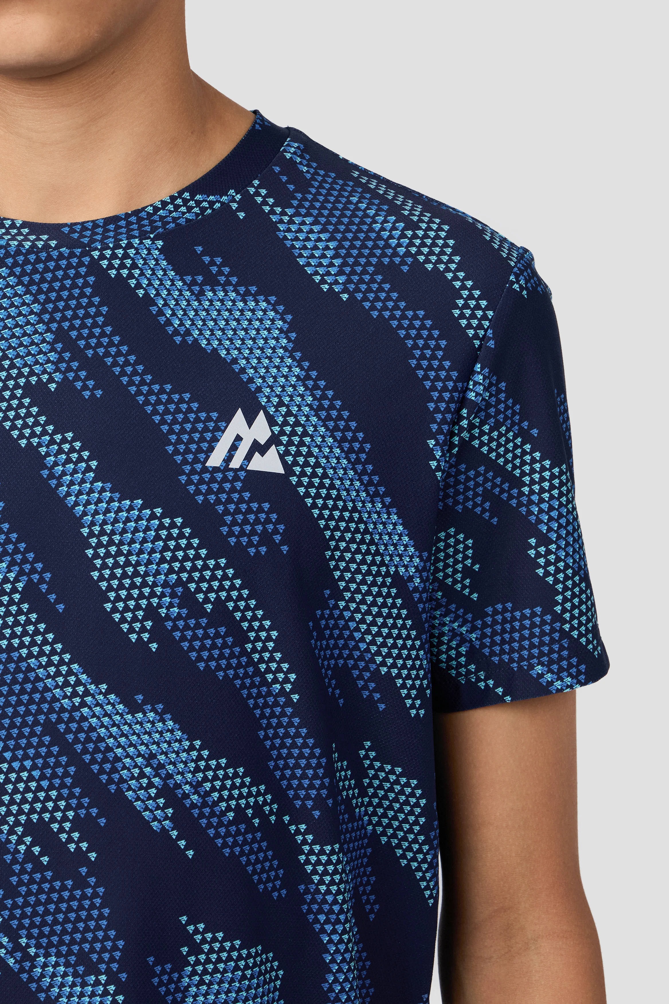 Boys Thera T-Shirt - Neon Sky/Midnight Blue/Cobalt - Image 3