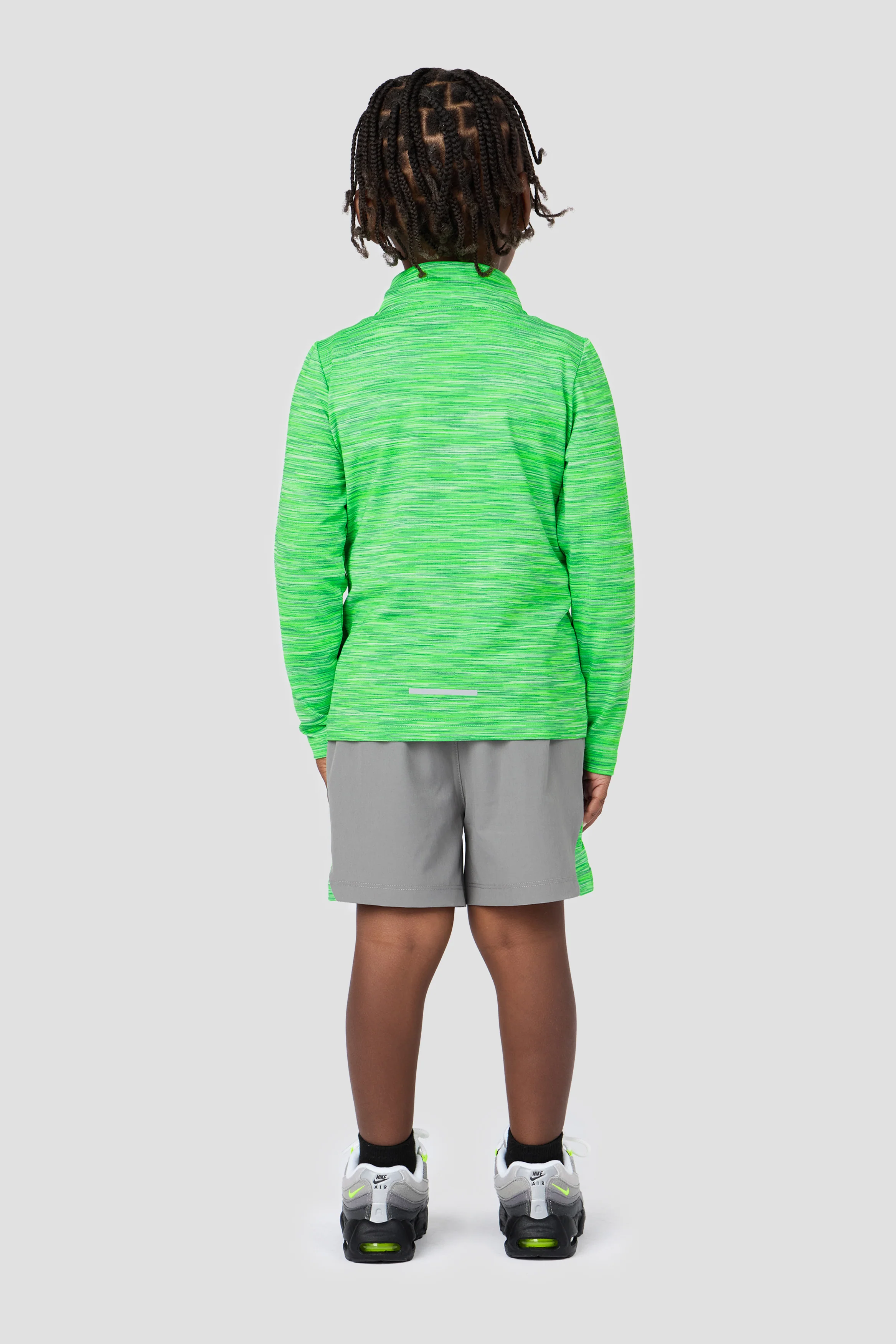Infant Boys Trail 1/4 Zip - Neon Green Multi - Image 2