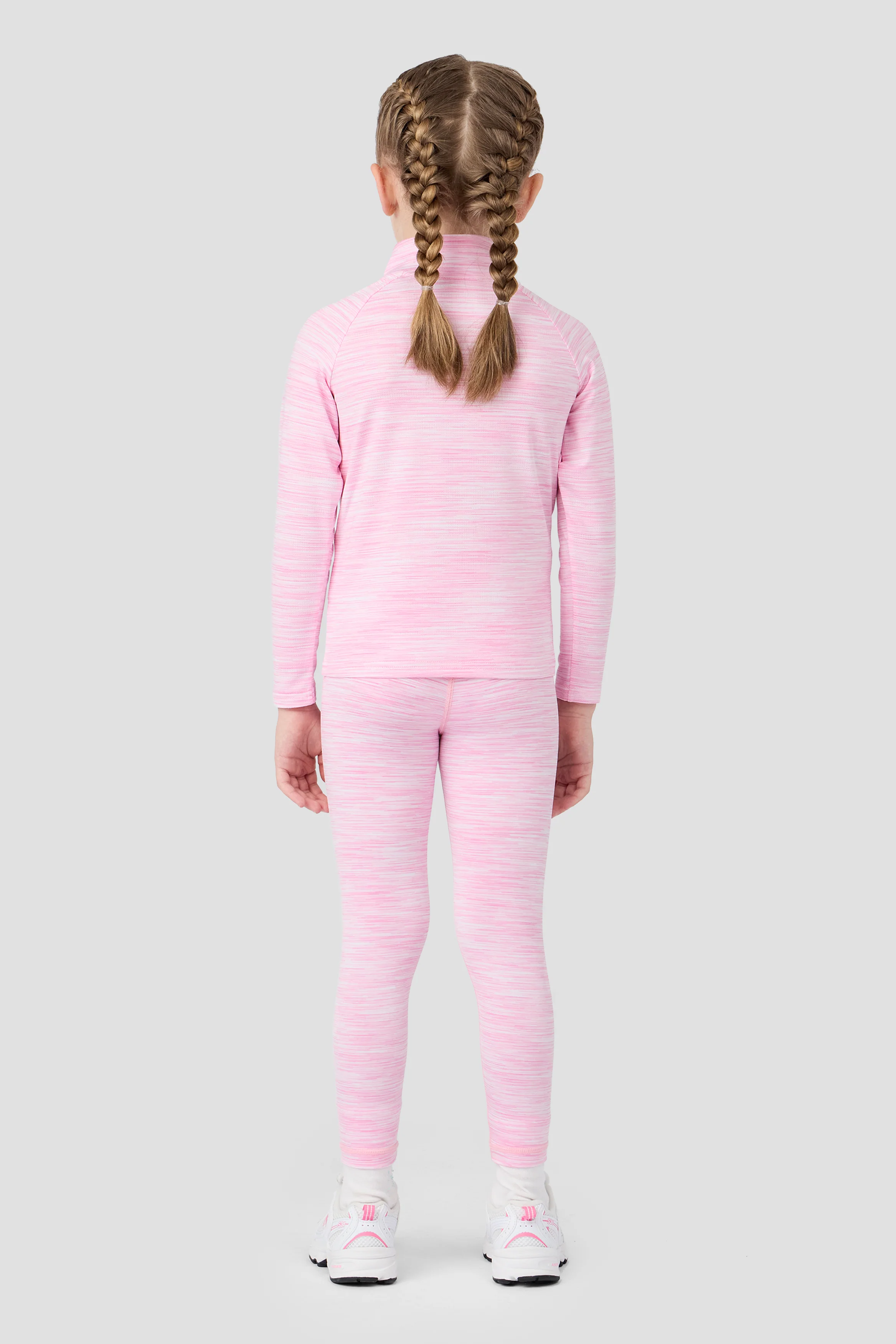 Infant Girls Trail 1/4 Zip/Legging Set - Soft Pink/White - Image 2