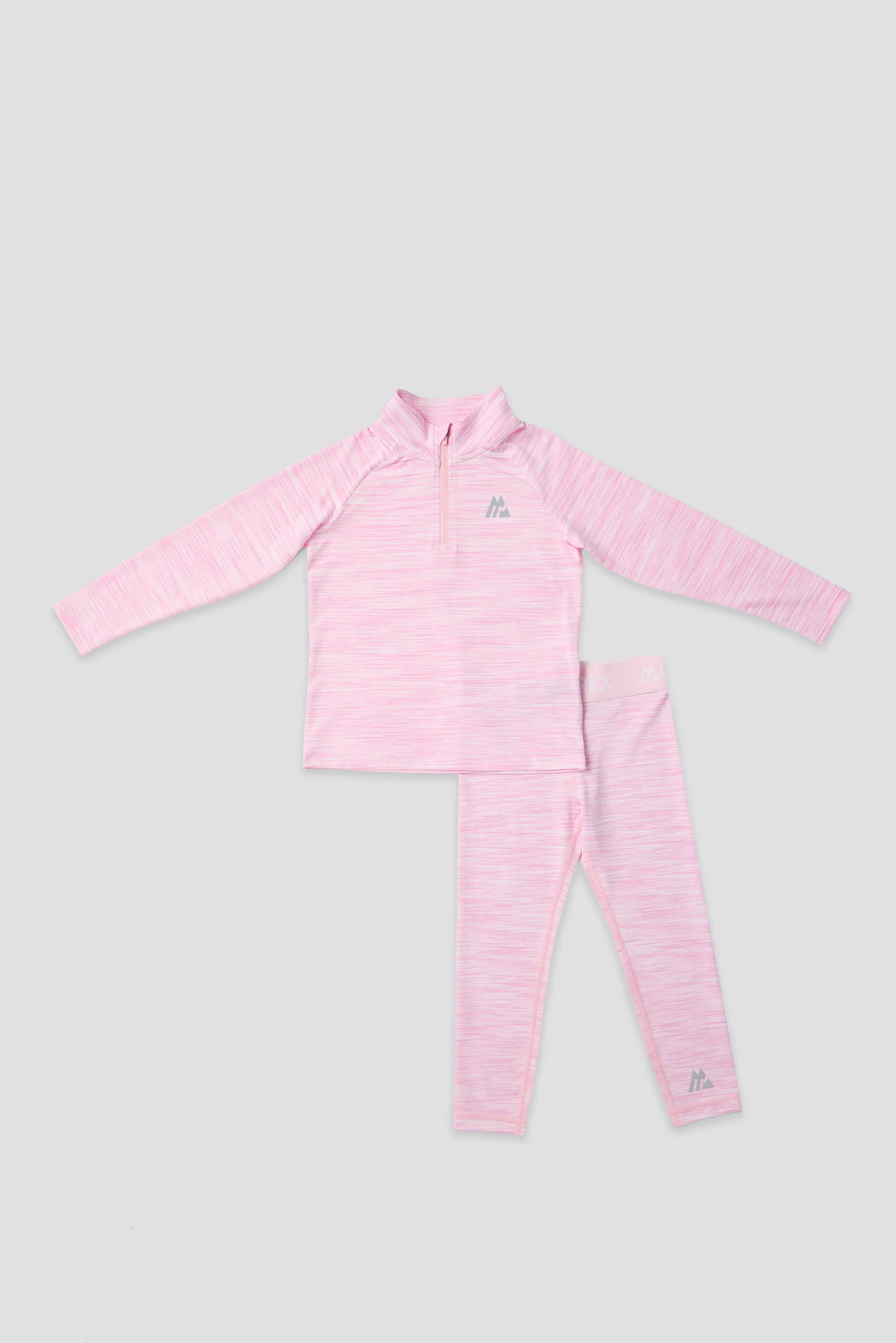 Infant Girls Trail 1/4 Zip/Legging Set - Soft Pink/White - Image 4