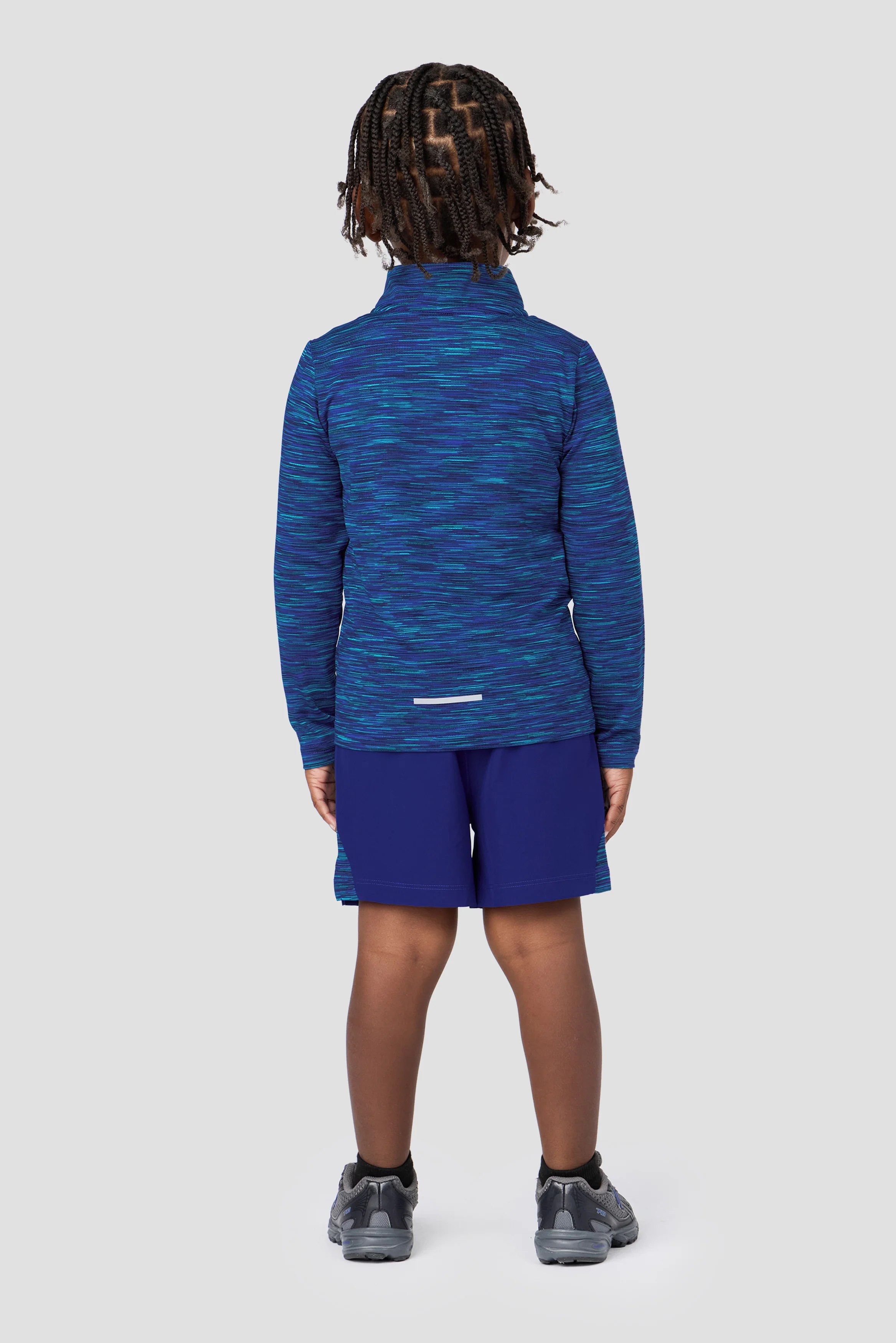 Infant Boys Trail 1/4 Zip - Blue/Navy Multi - Image 2