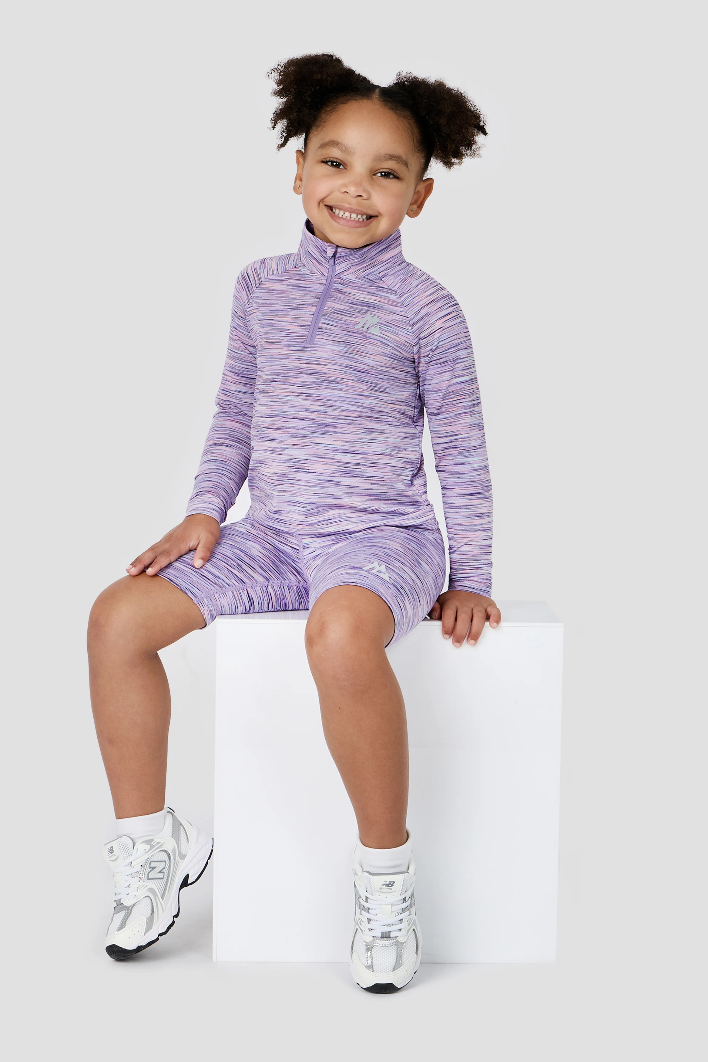 Infant Girls Trail 1/4 Zip - Purple/Lilac/Pink - Image 3