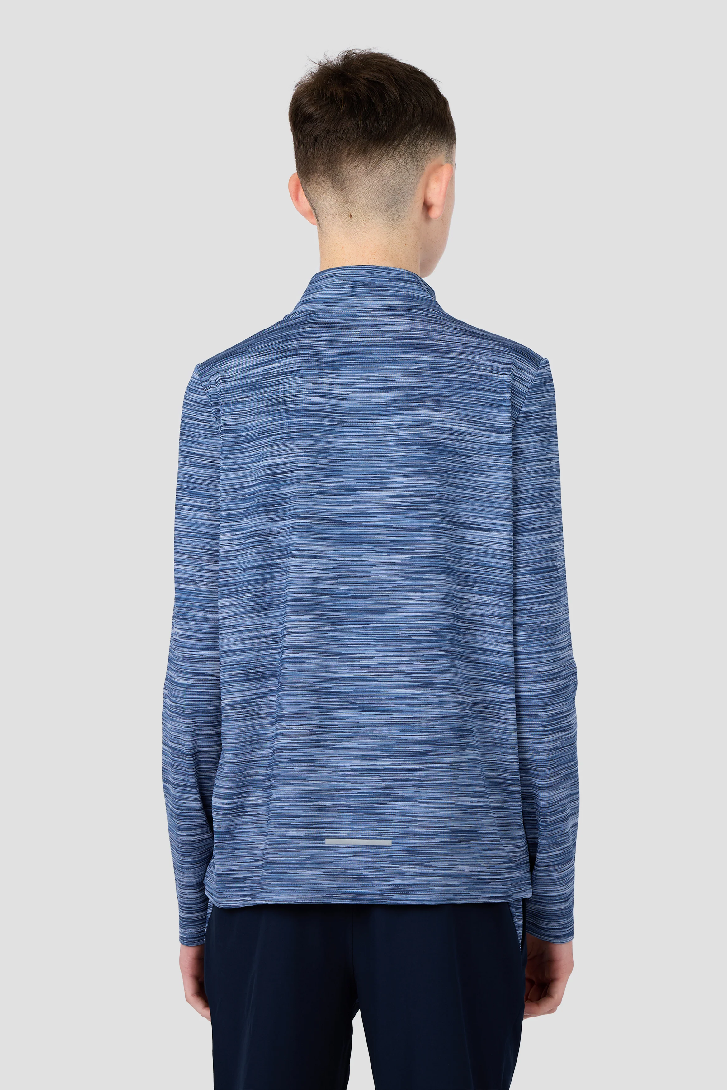 Boys Trail 1/4 Zip - Navy/Charcoal Blue Multi - Image 2