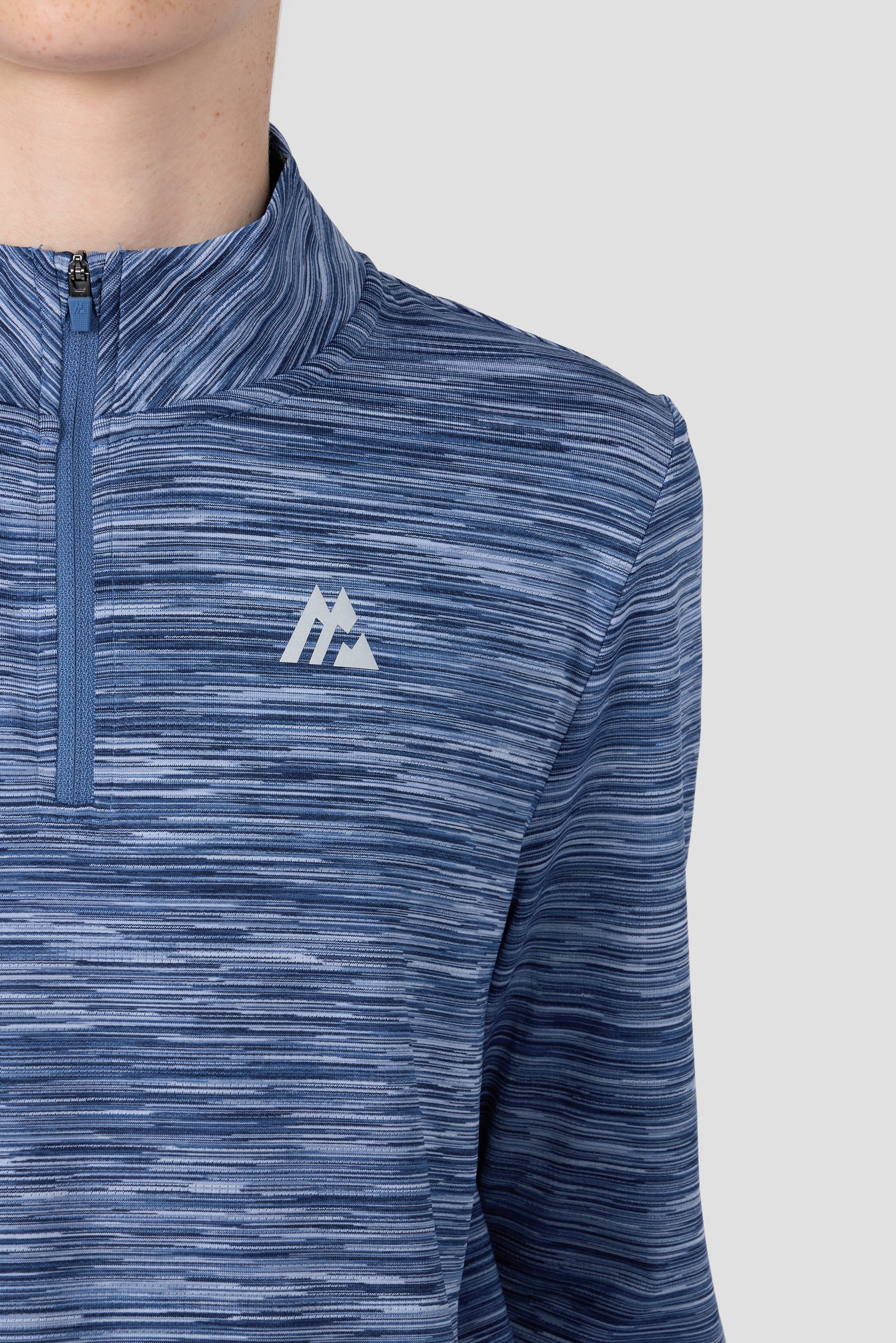 Boys Trail 1/4 Zip - Navy/Charcoal Blue Multi - Image 3