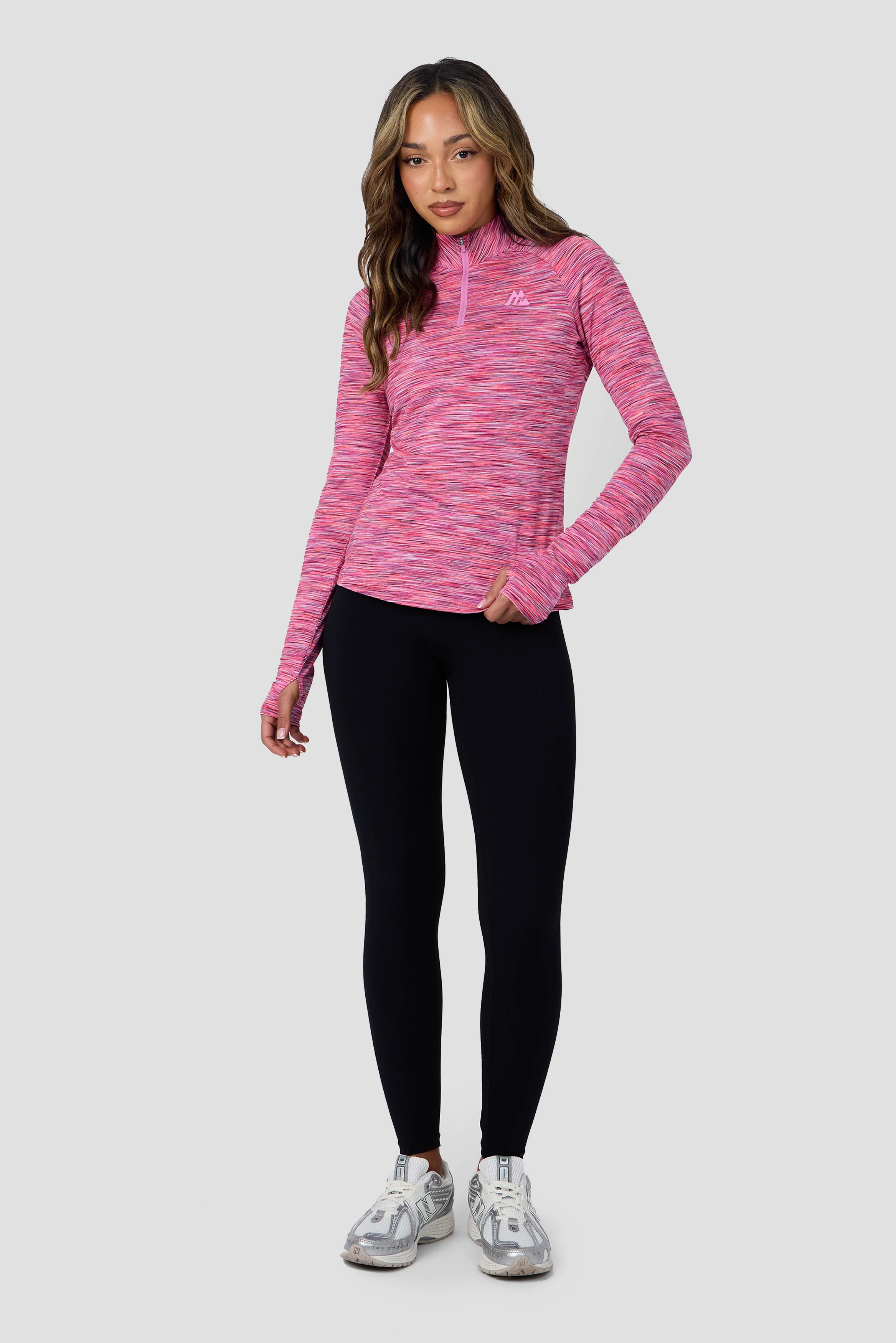 Women's Trail 1/4 Zip - Fuchsia/Pink/White - Image 3