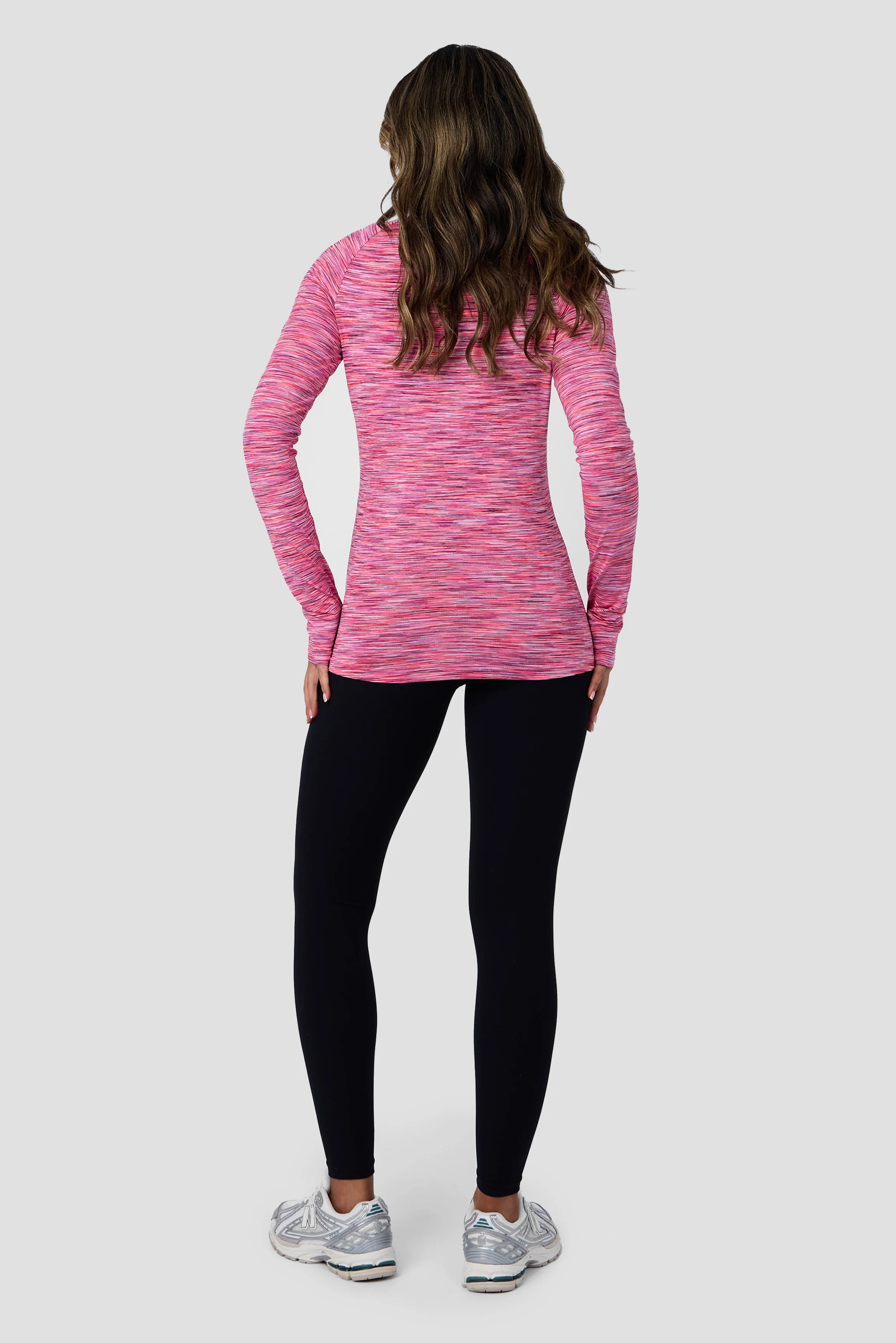 Women's Trail 1/4 Zip - Fuchsia/Pink/White - Image 4