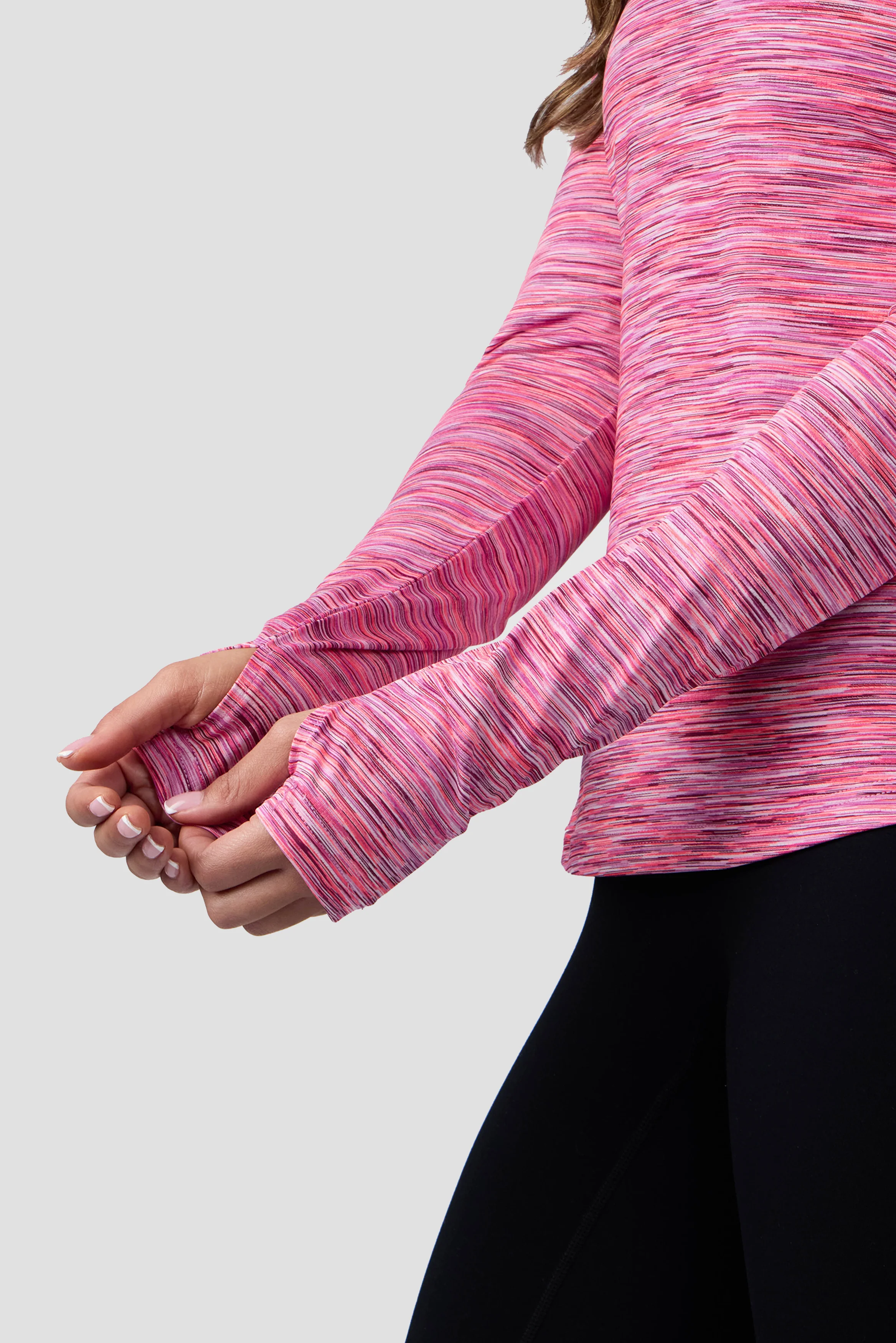 Women's Trail 1/4 Zip - Fuchsia/Pink/White - Image 6