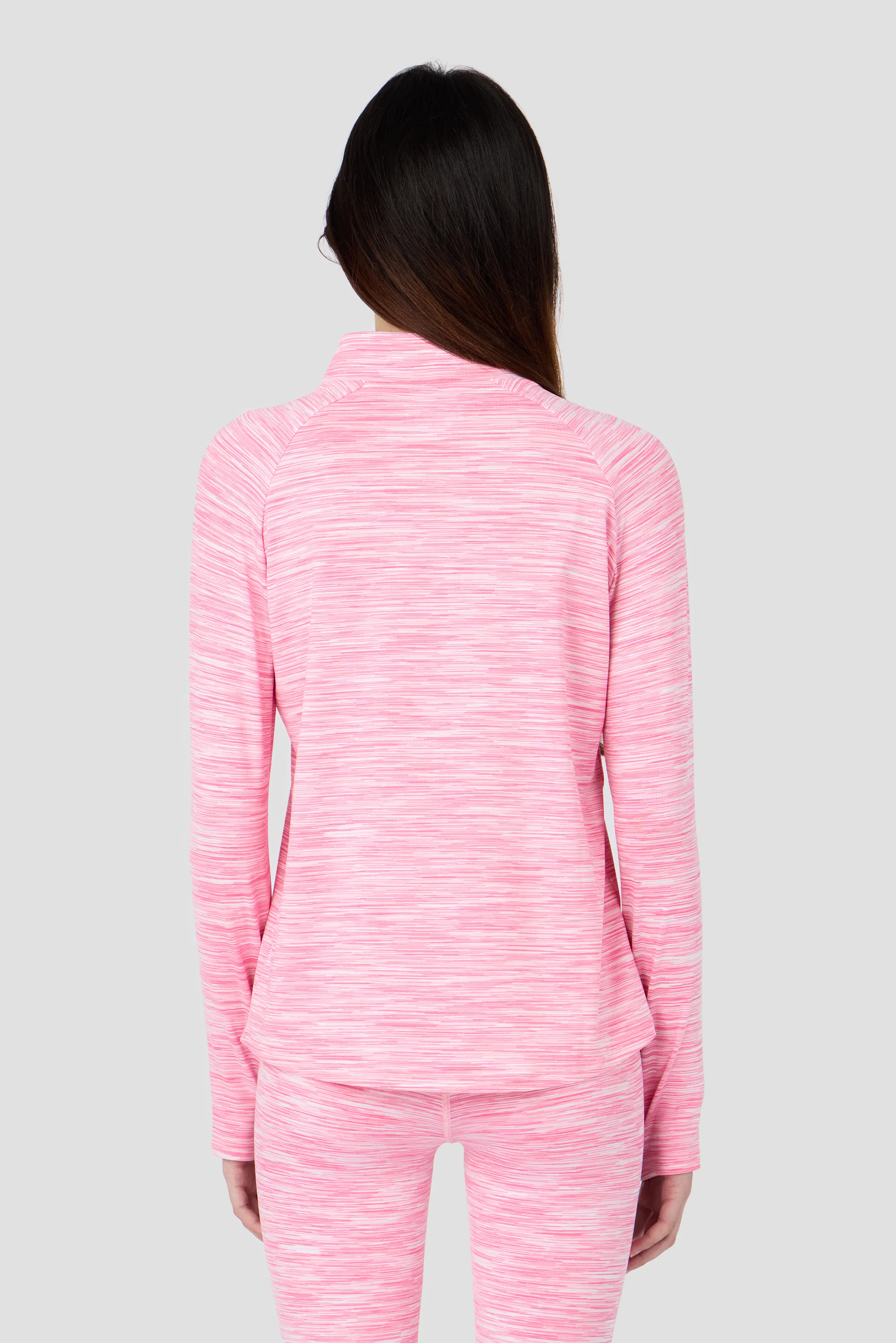 Girls Trail 1/4 Zip - Pink Blossom Multi - Image 2
