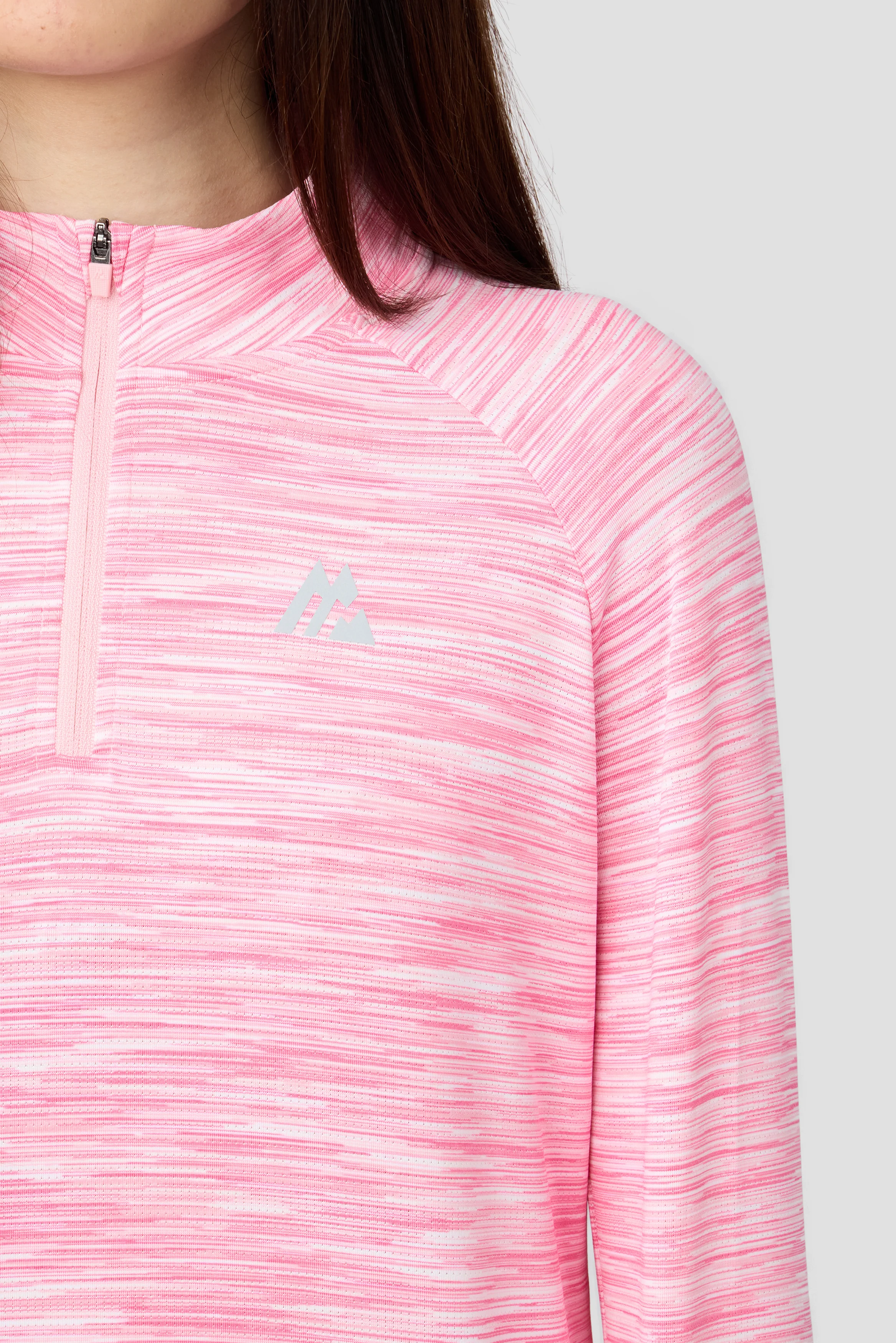 Girls Trail 1/4 Zip - Pink Blossom Multi - Image 3