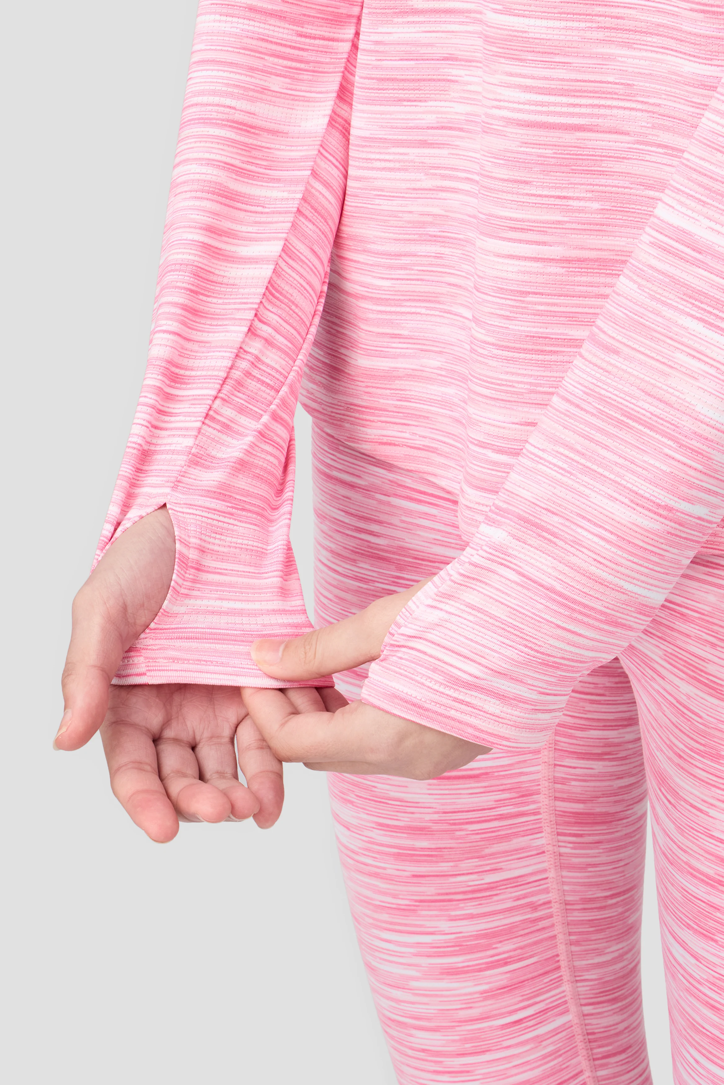 Girls Trail 1/4 Zip - Pink Blossom Multi - Image 4