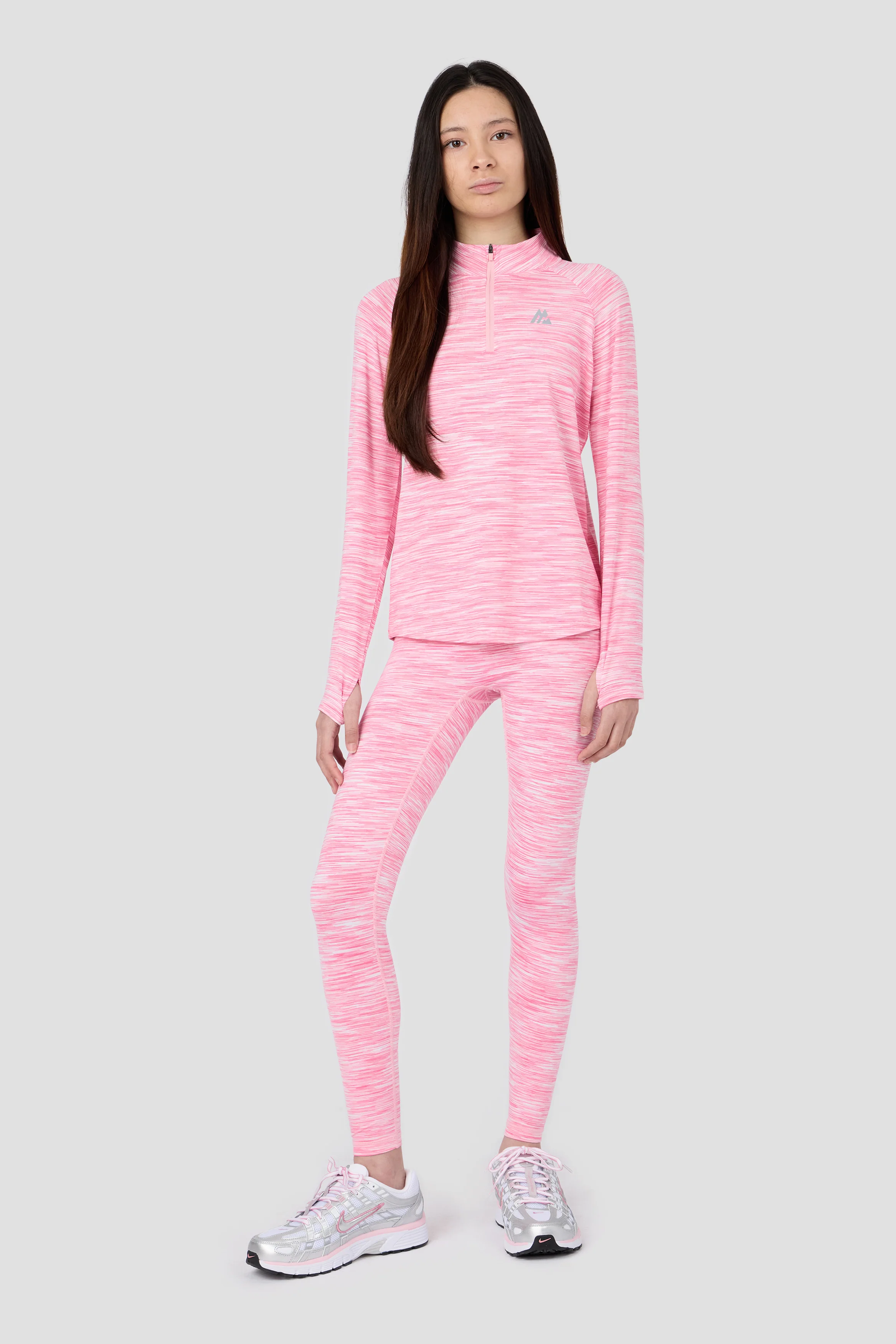 Girls Trail 1/4 Zip - Pink Blossom Multi - Image 5