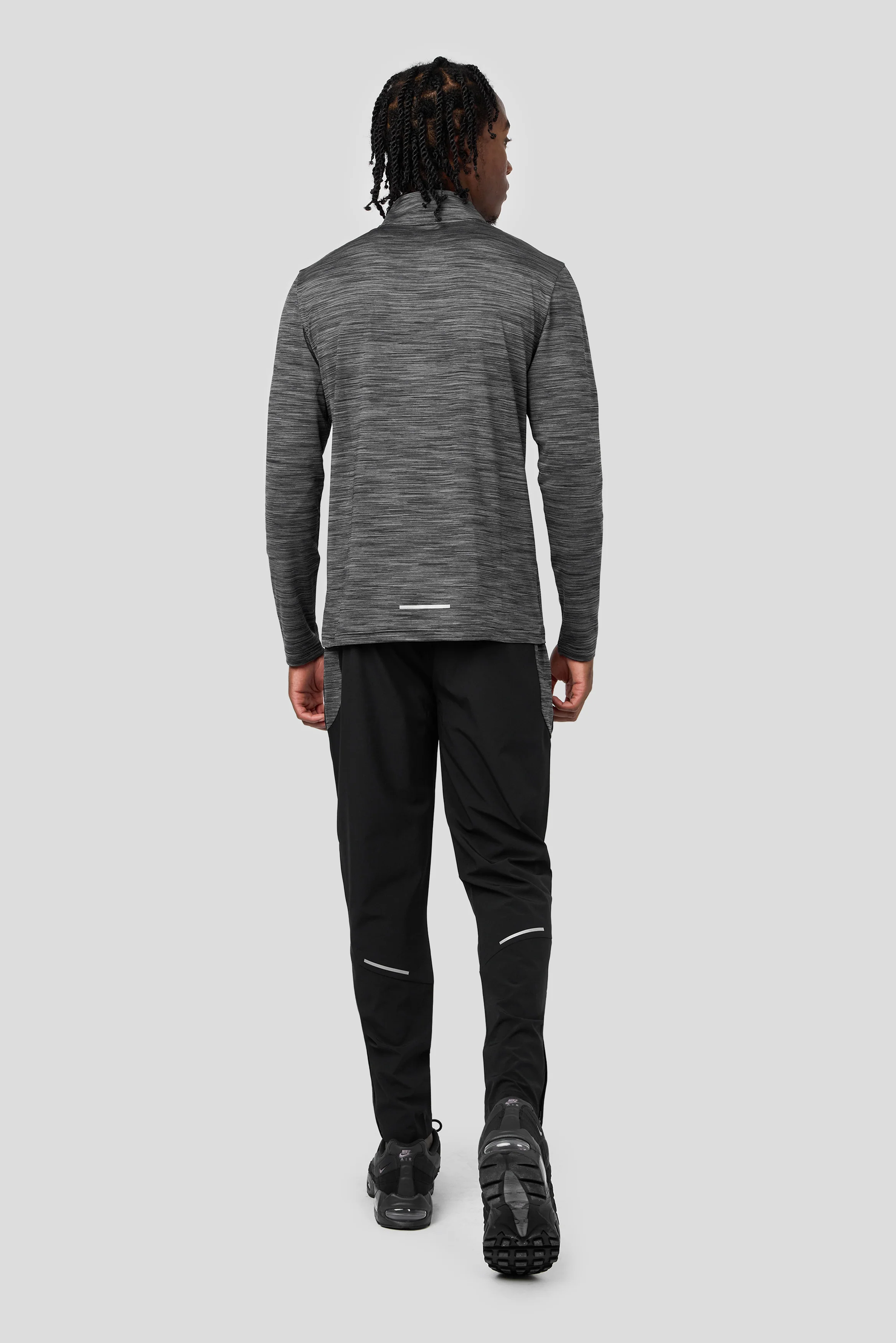 Trail 1/4 Zip - Black/Grey - Image 3