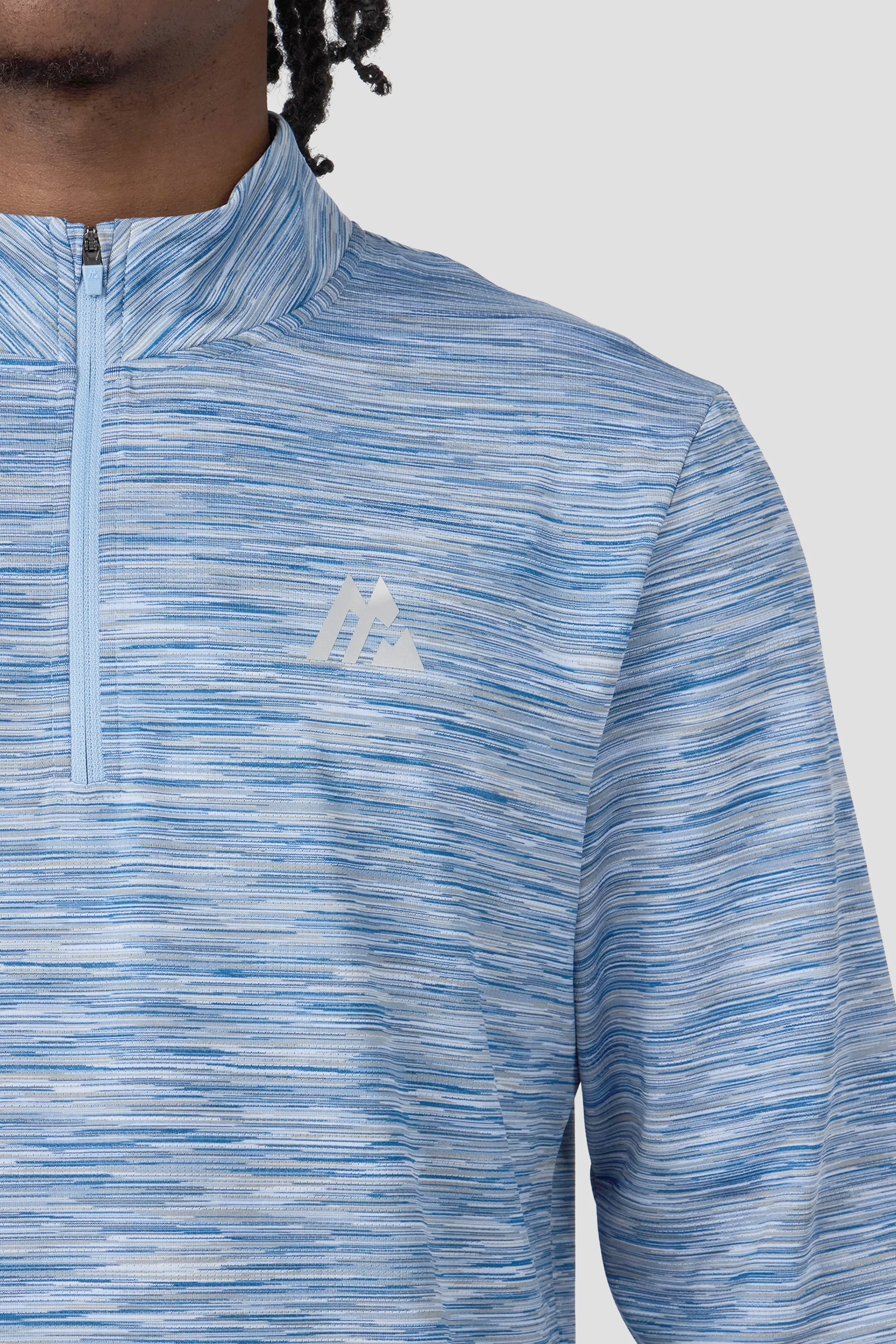 Trail 1/4 Zip - Light Blue Multi - Image 3