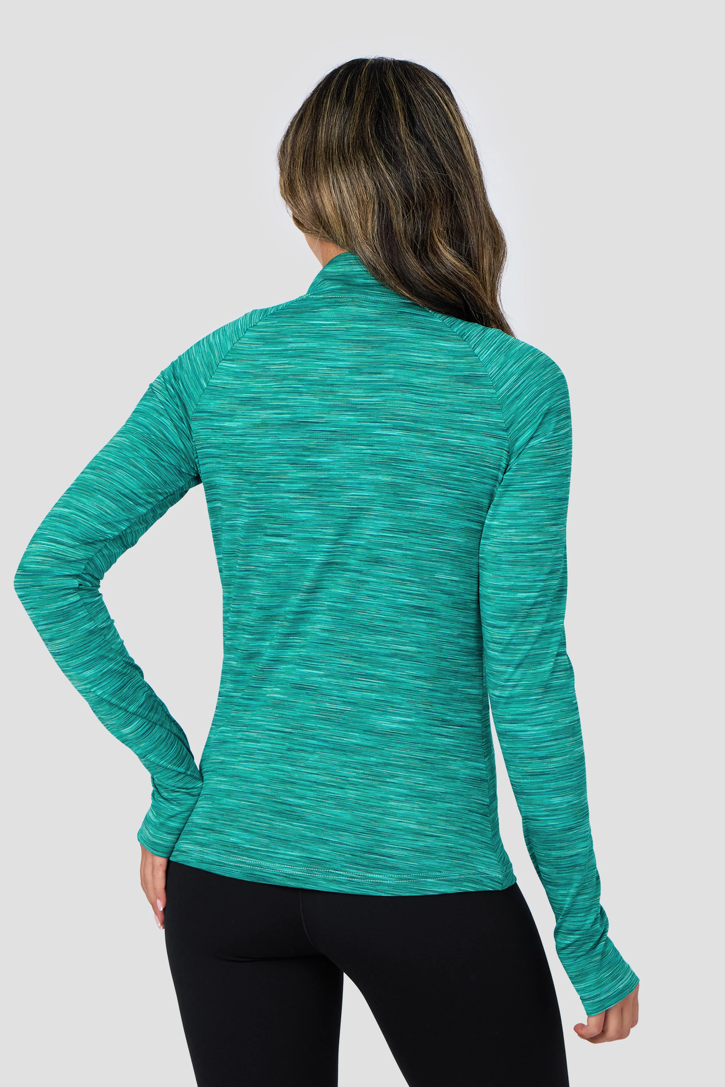 Women's Trail 1/4 Zip - Teal/Blue - Image 2