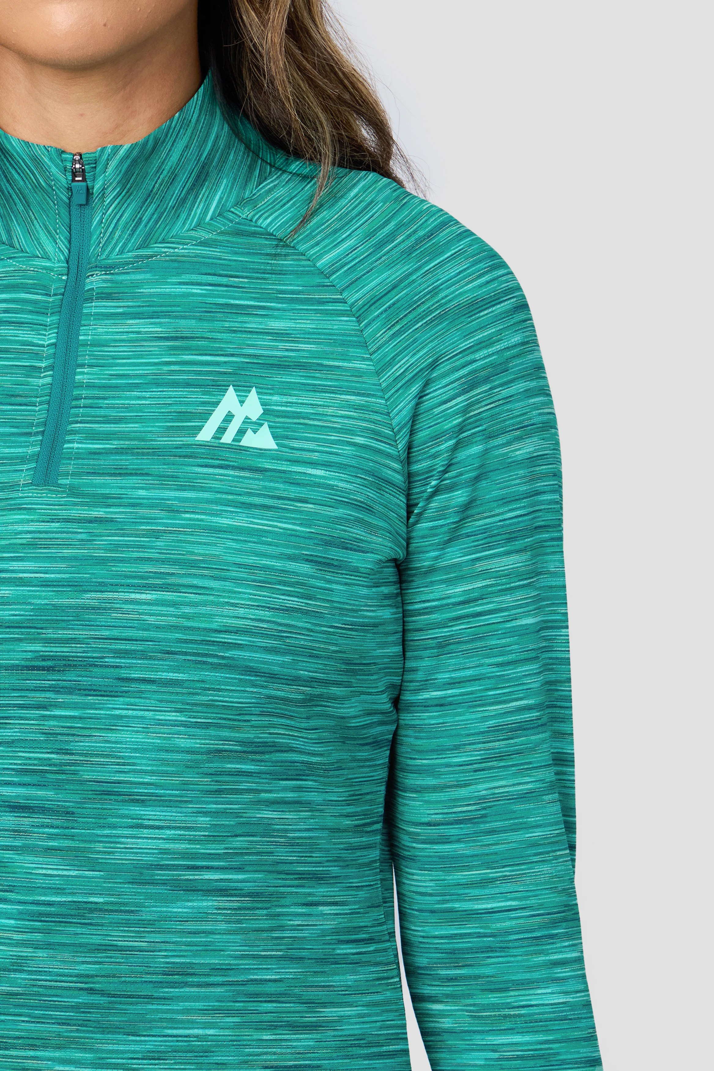 Women's Trail 1/4 Zip - Teal/Blue - Image 5