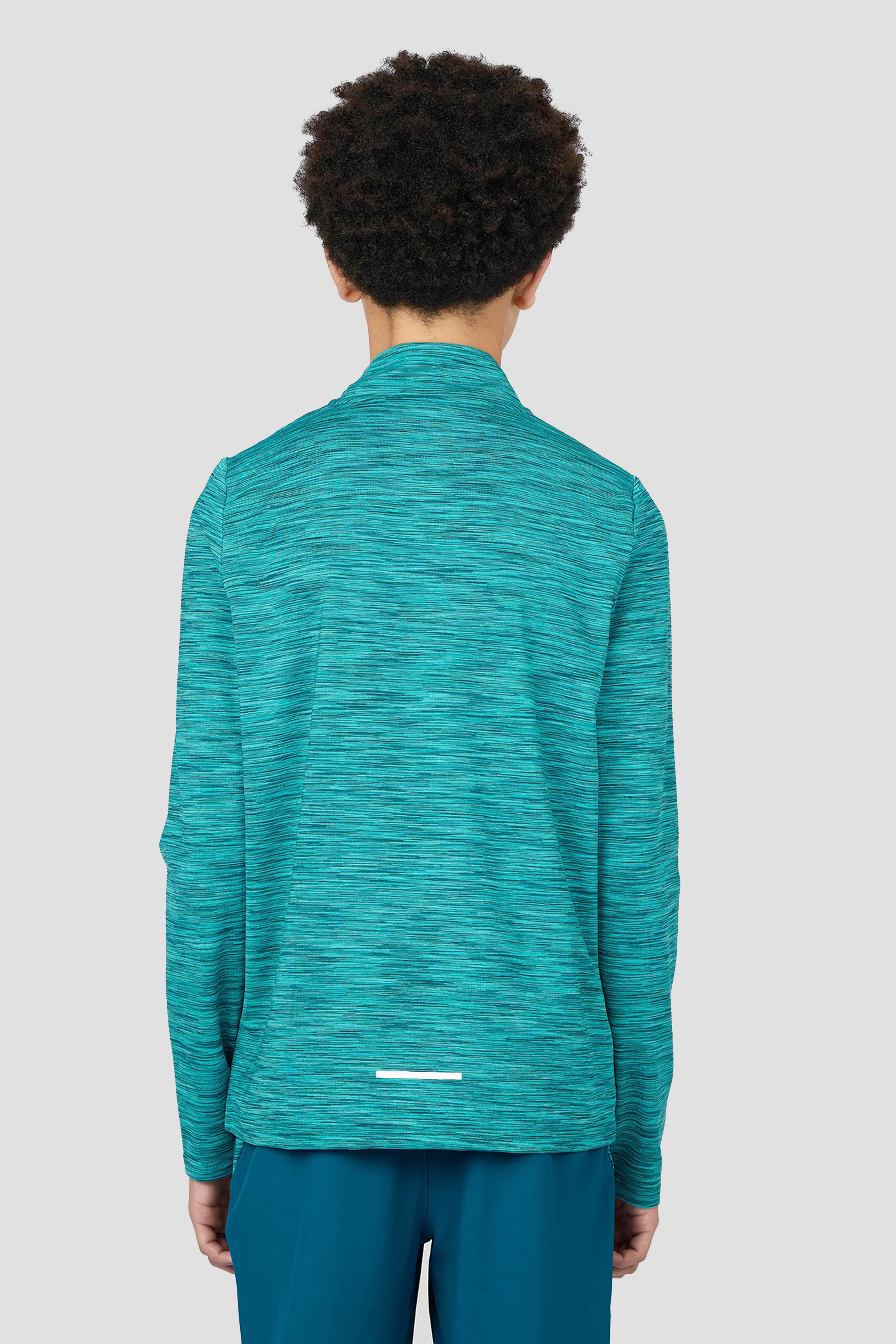 Boys Trail 1/4 Zip - Teal Multi - Image 2