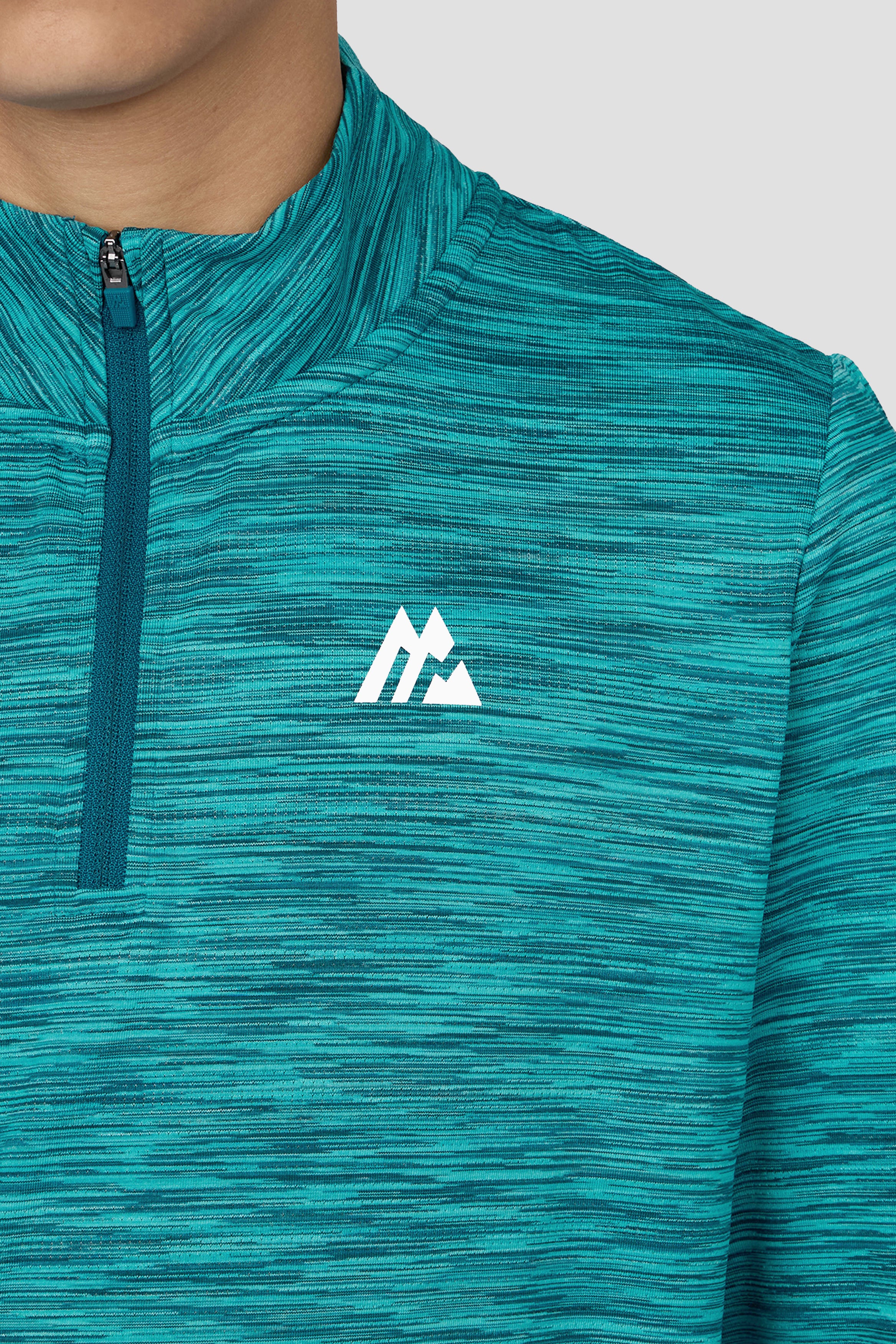 Boys Trail 1/4 Zip - Teal Multi - Image 3