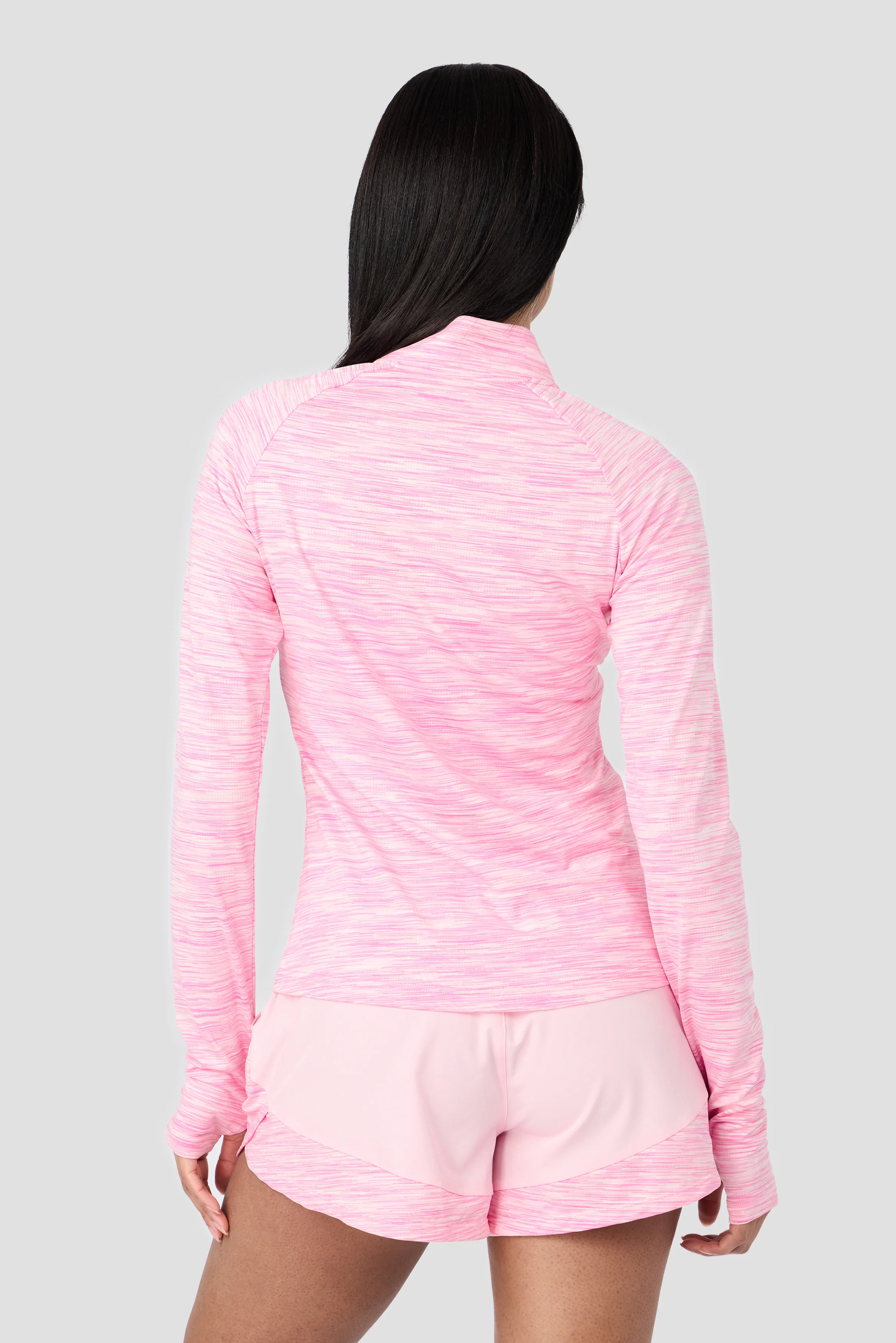 Women's Trail 1/4 Zip - Soft Pink Multi - Image 2