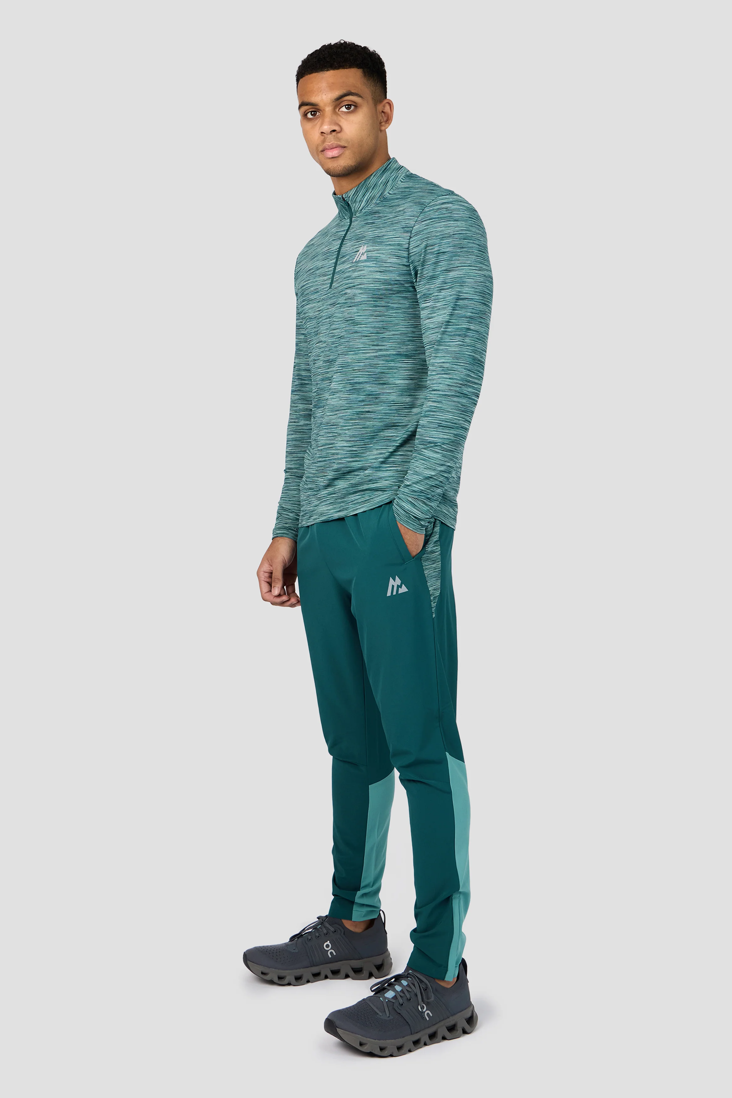 Trail 1/4 Zip - Light Teal Multi - Image 4