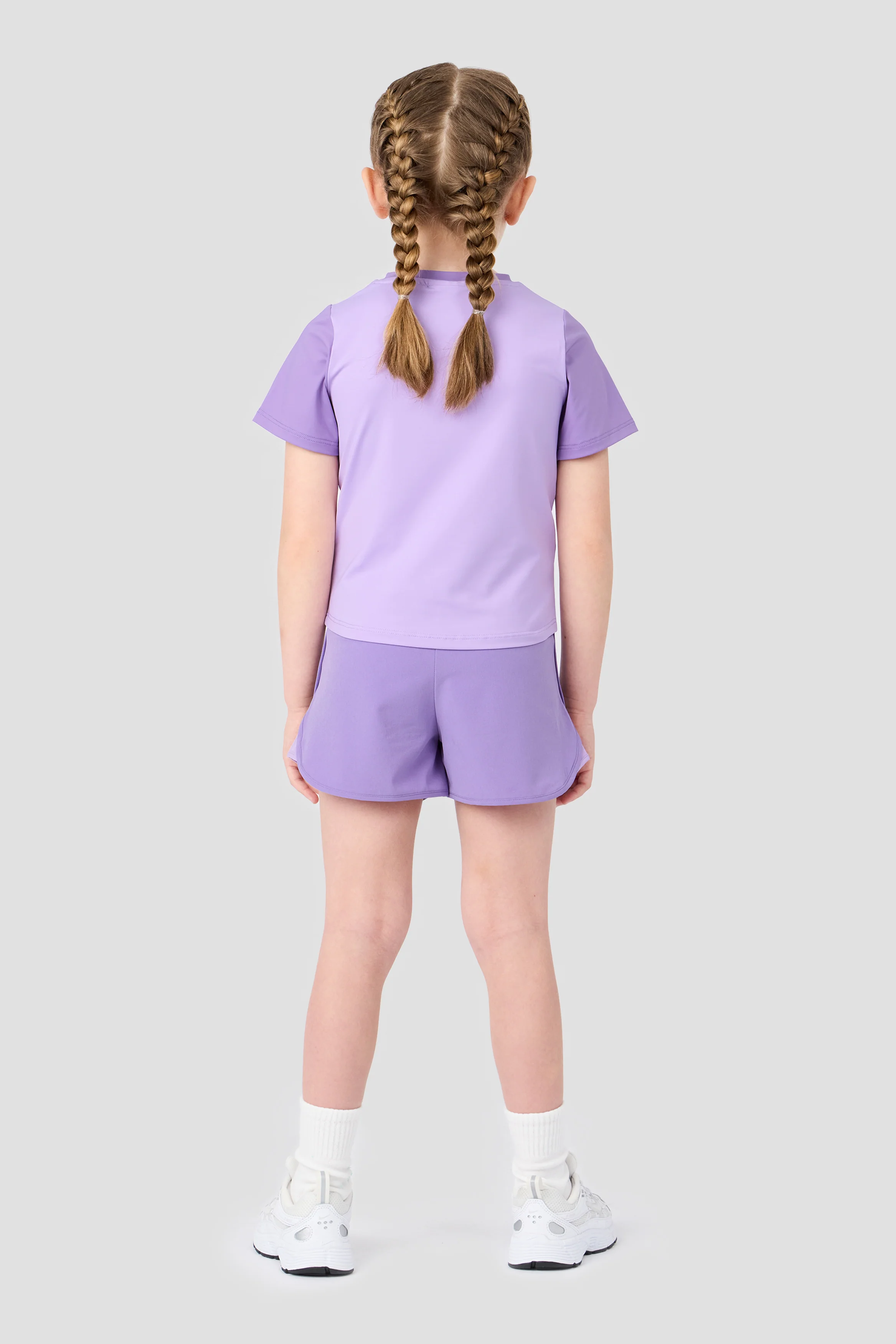 Infant Girls Bounce T-Shirt/Short Set - Parma/Lilac Chalk - Image 2