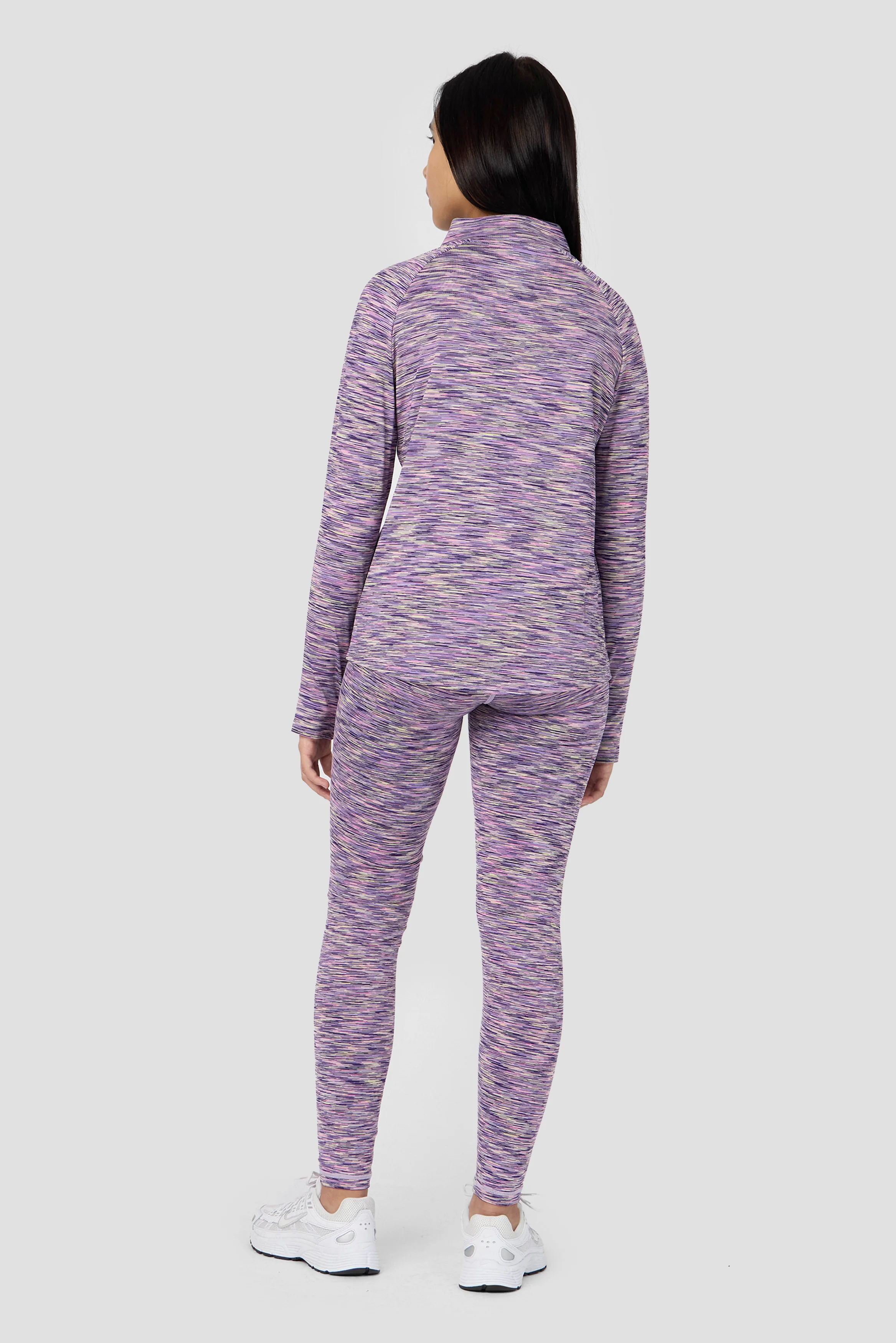 Girls Trail 1/4 Zip - Purple/Citrus - Image 4